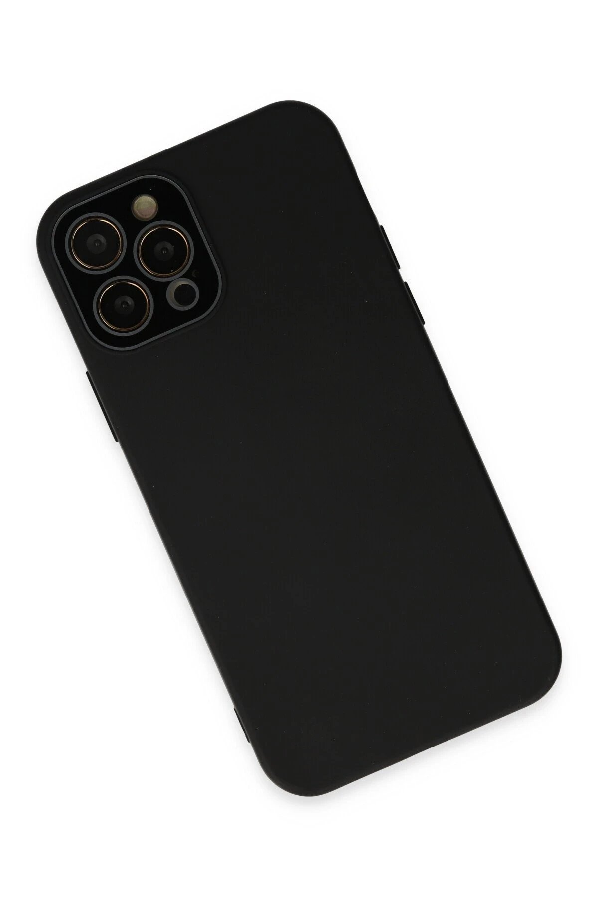 Newface iPhone 12 Pro Max Kılıf Lansman Glass Kapak - Siyah