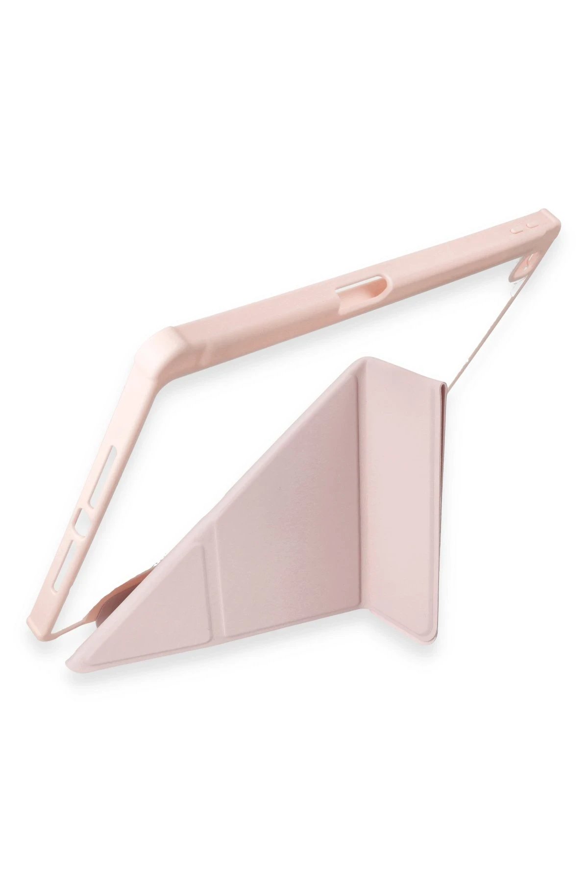 Newface iPad 10.2 (8.nesil) Kılıf Kalemlikli Hugo Tablet Kılıfı - Rose Gold