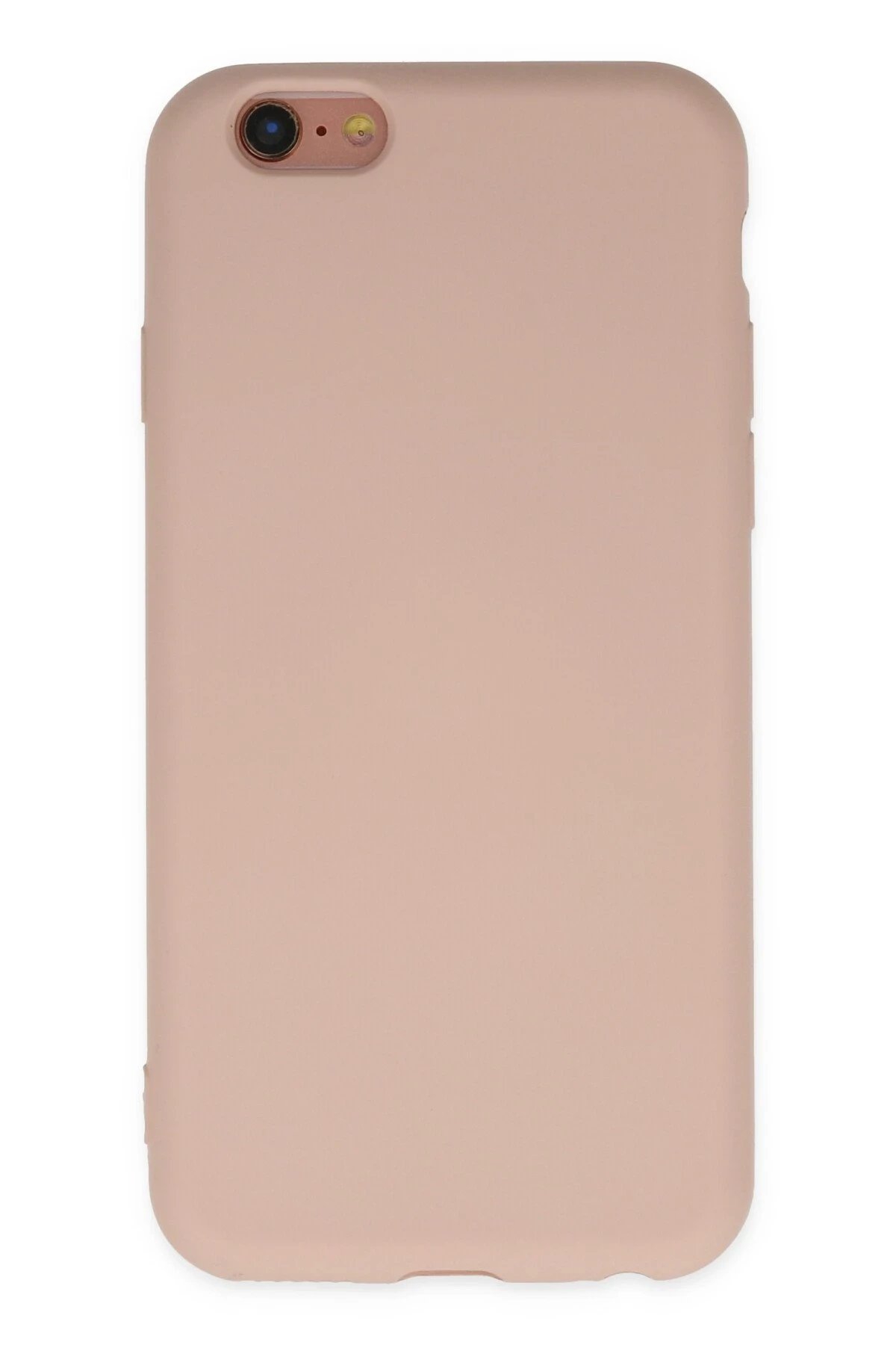 Newface iPhone 6 Kılıf Nano içi Kadife Silikon - Pudra