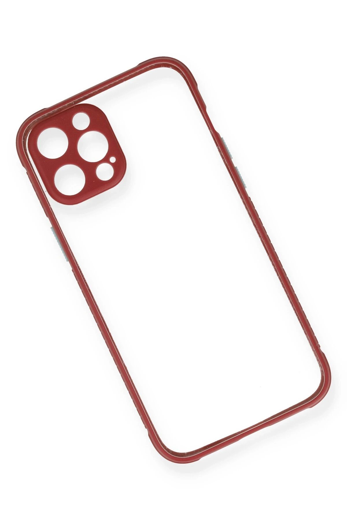 Newface iPhone 12 Pro Kılıf Miami Şeffaf Silikon - Fuşya