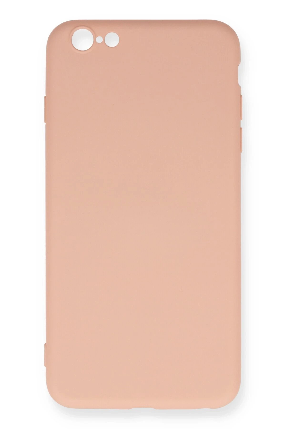 Newface iPhone 6 Plus Kılıf Nano içi Kadife Silikon - Pudra