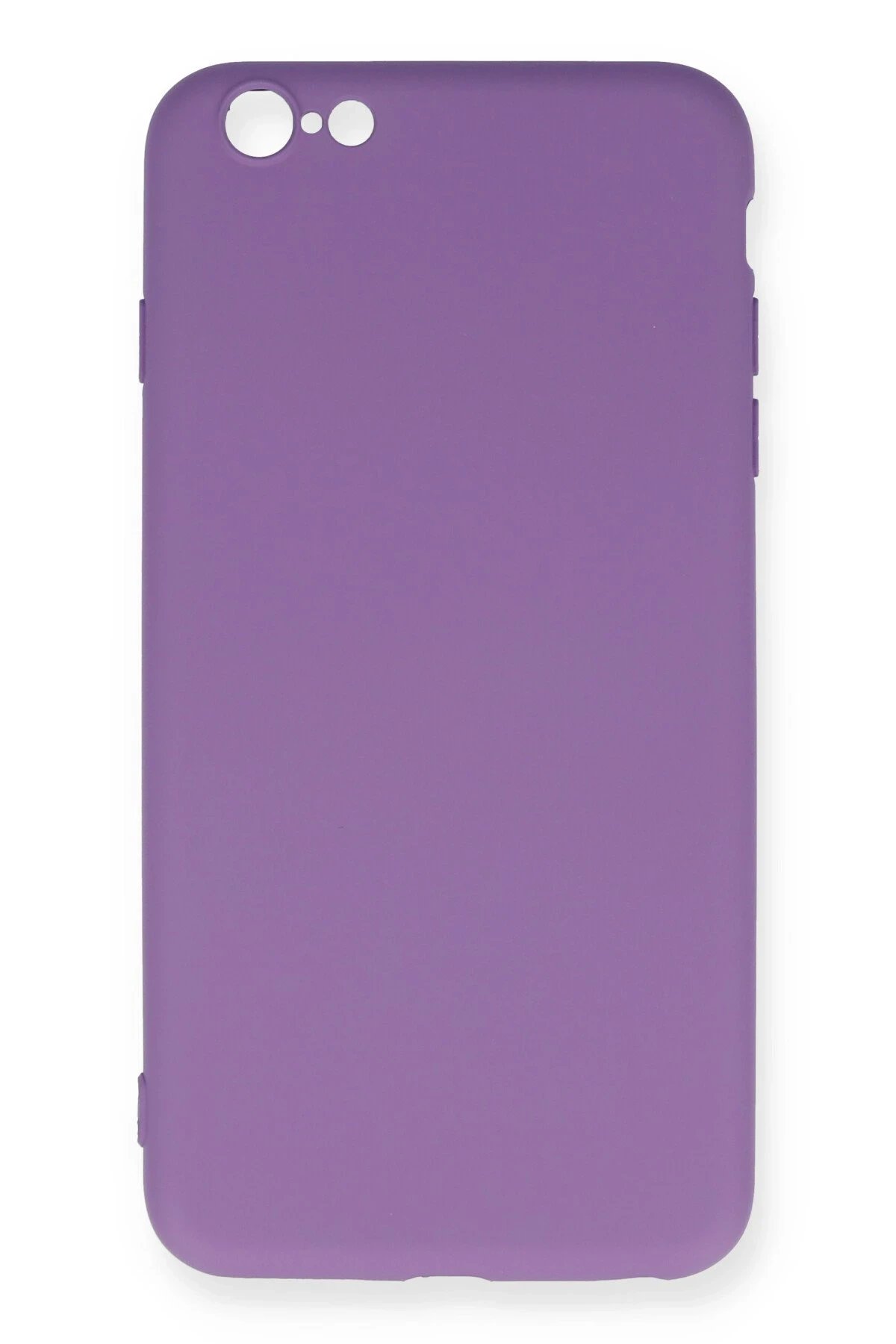 Newface iPhone 6 Plus Kılıf Nano içi Kadife Silikon - Mor