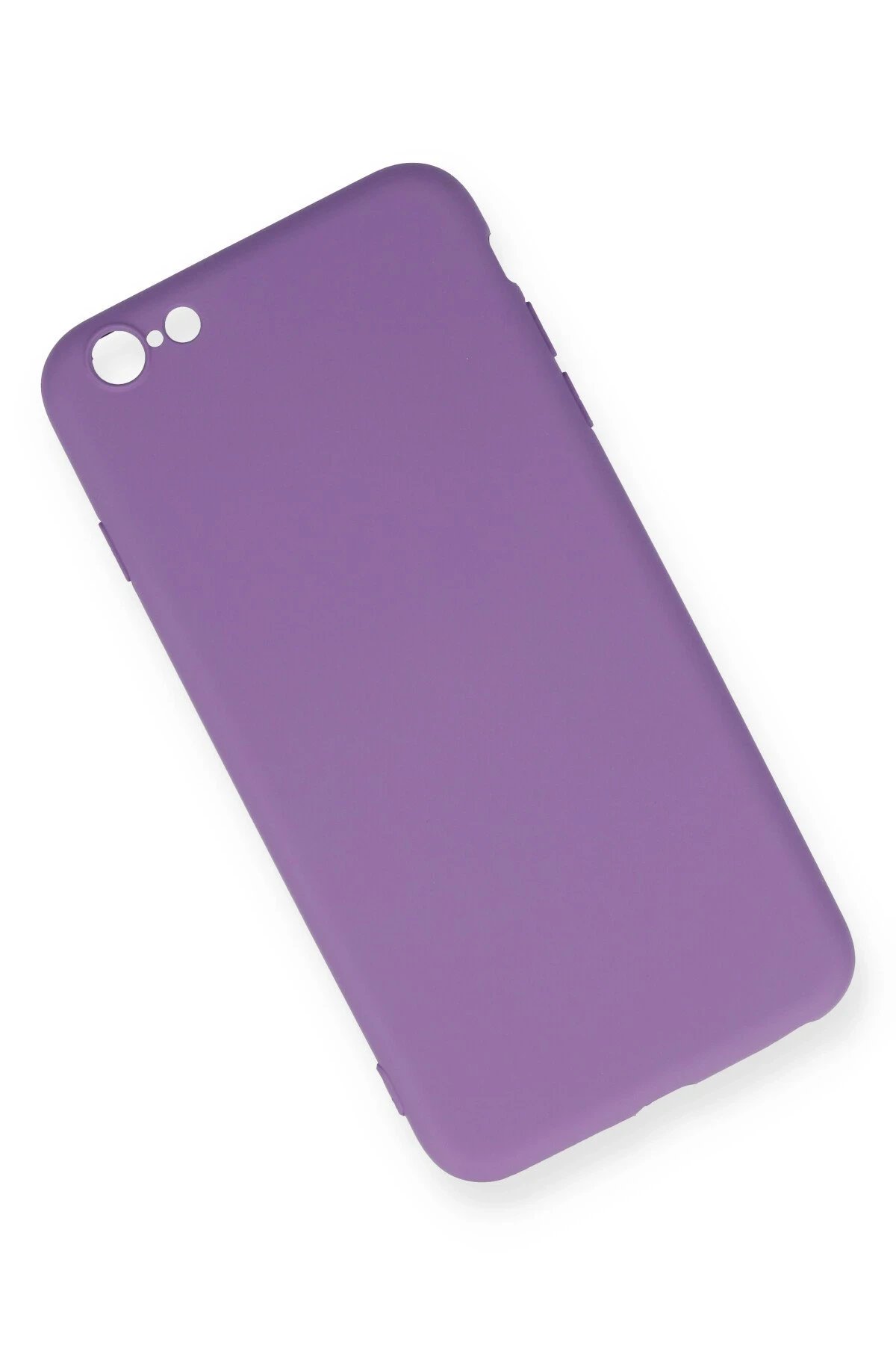 Newface iPhone 6 Plus Kılıf Nano içi Kadife Silikon - Mor