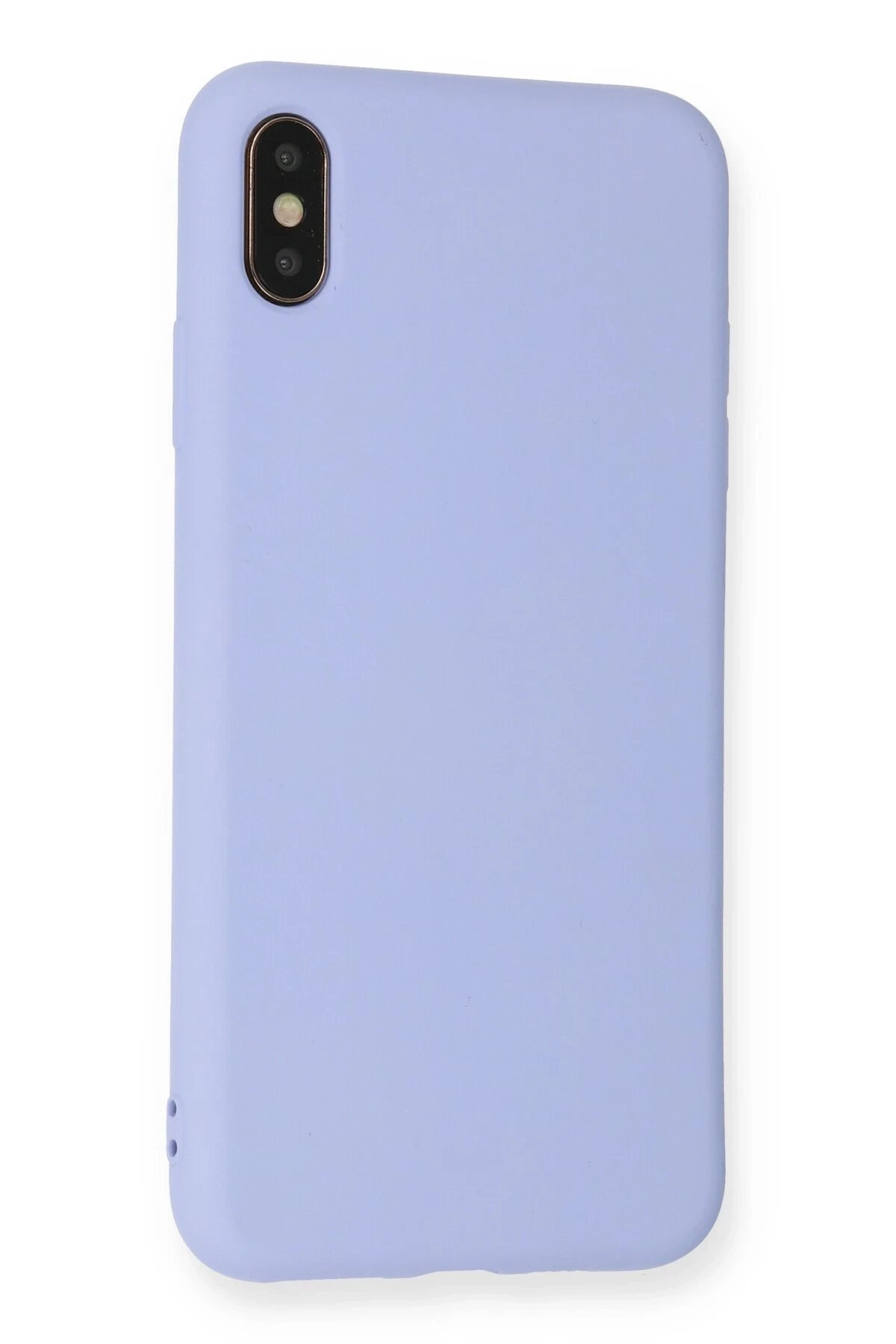 Newface iPhone X Kılıf Nano içi Kadife Silikon - Lila