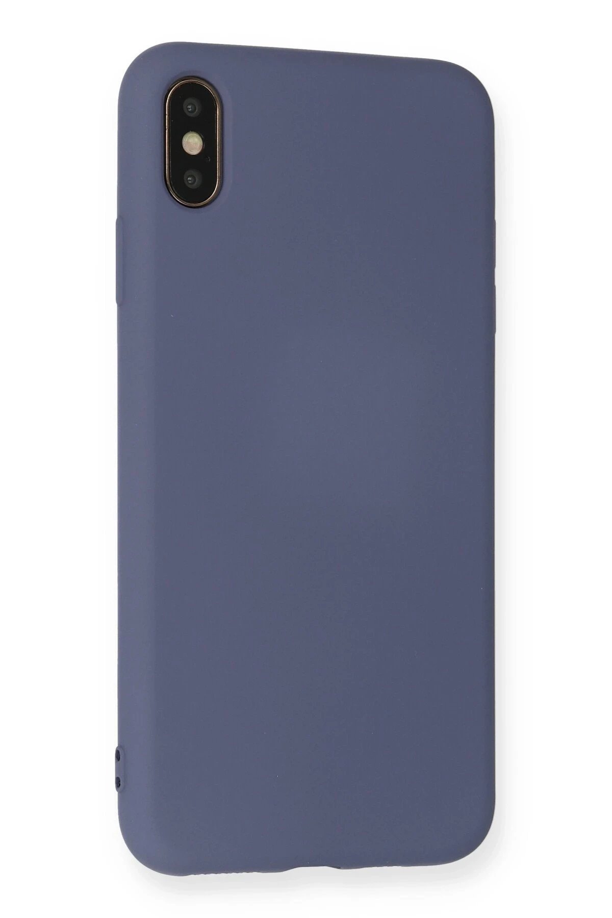 Newface iPhone XS Max Kılıf Nano içi Kadife Silikon - Gri