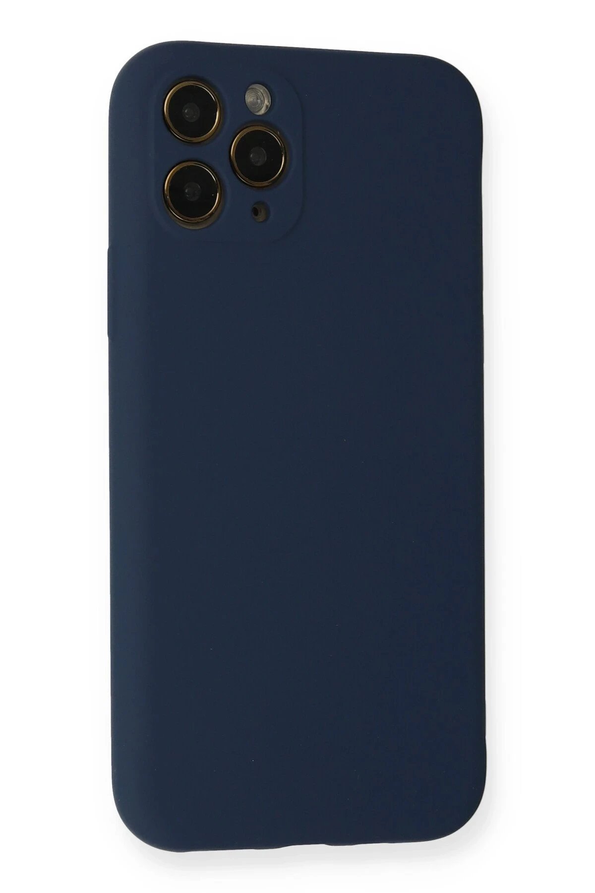 Newface iPhone 11 Pro Kılıf Nano içi Kadife Silikon - Lacivert