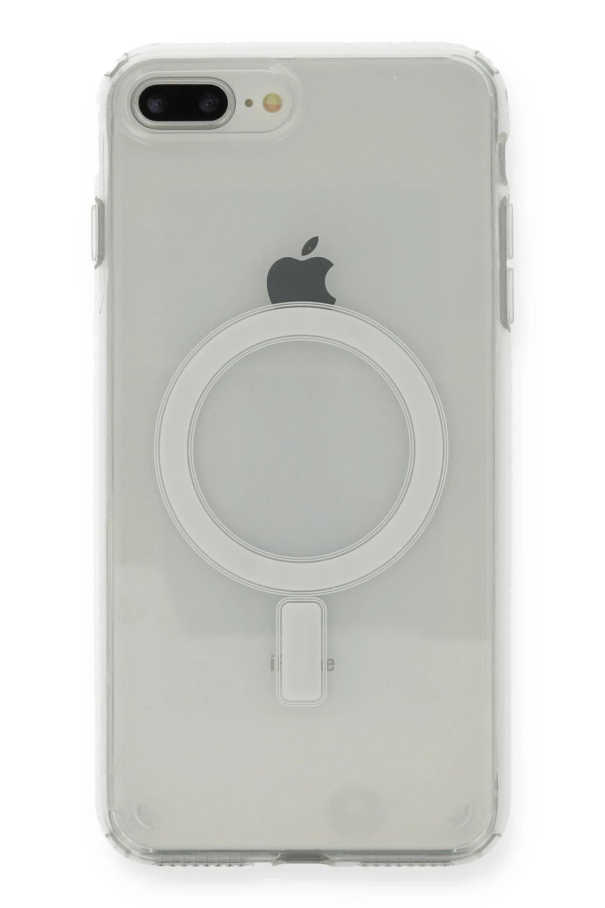 Newface iPhone 8 Plus Kılıf Magneticsafe Şeffaf Silikon - Şeffaf