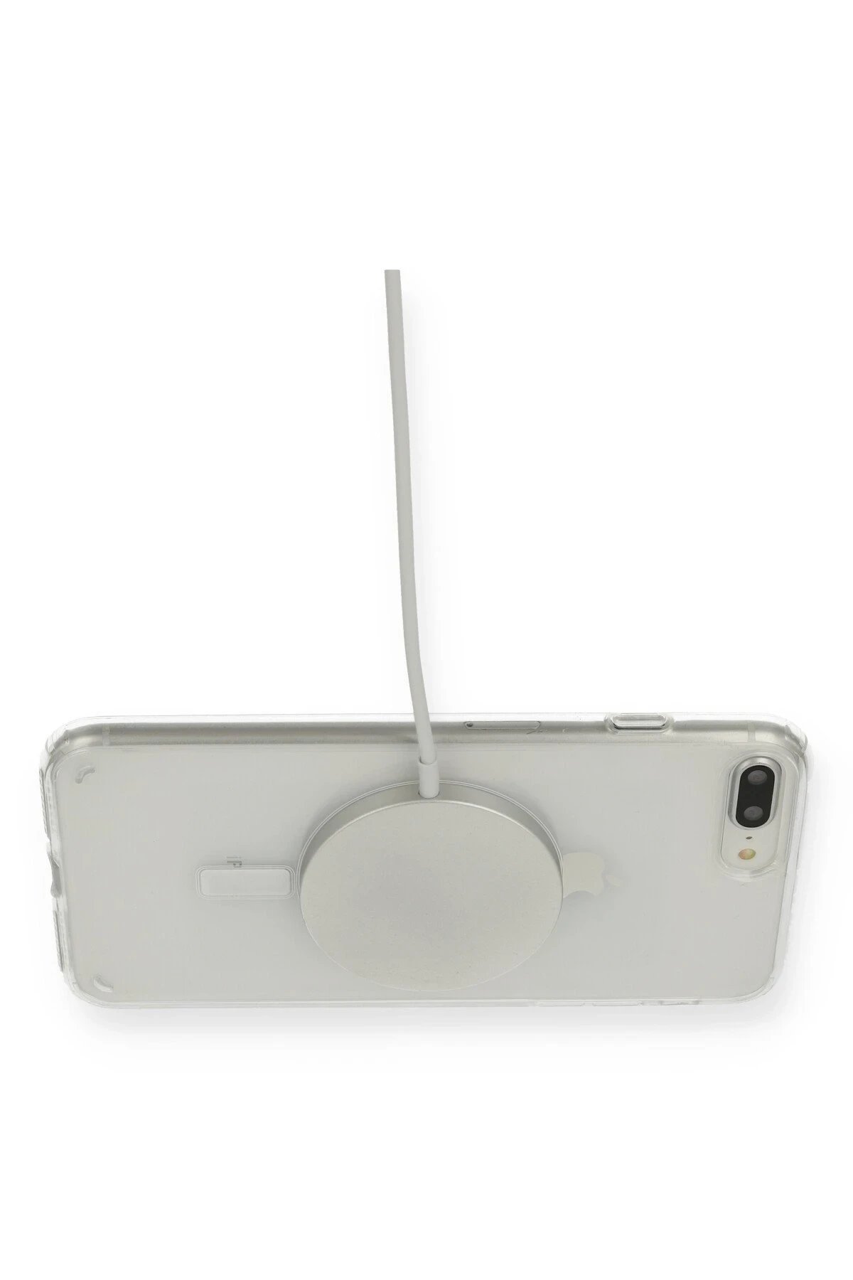 Newface iPhone 8 Plus Kılıf Magneticsafe Şeffaf Silikon - Şeffaf