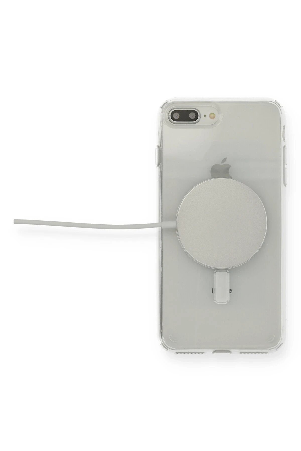 Newface iPhone 8 Plus Kılıf Magneticsafe Şeffaf Silikon - Şeffaf