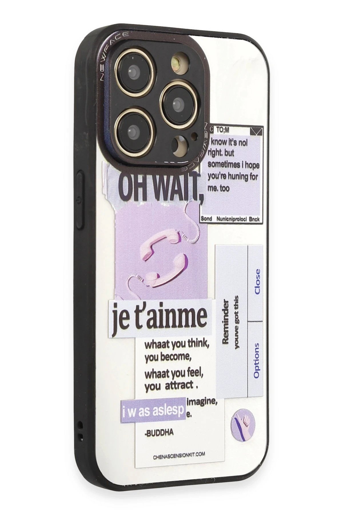 Newface iPhone 12 Pro Max Kılıf Mirror Desenli Kapak - Mirror - 4