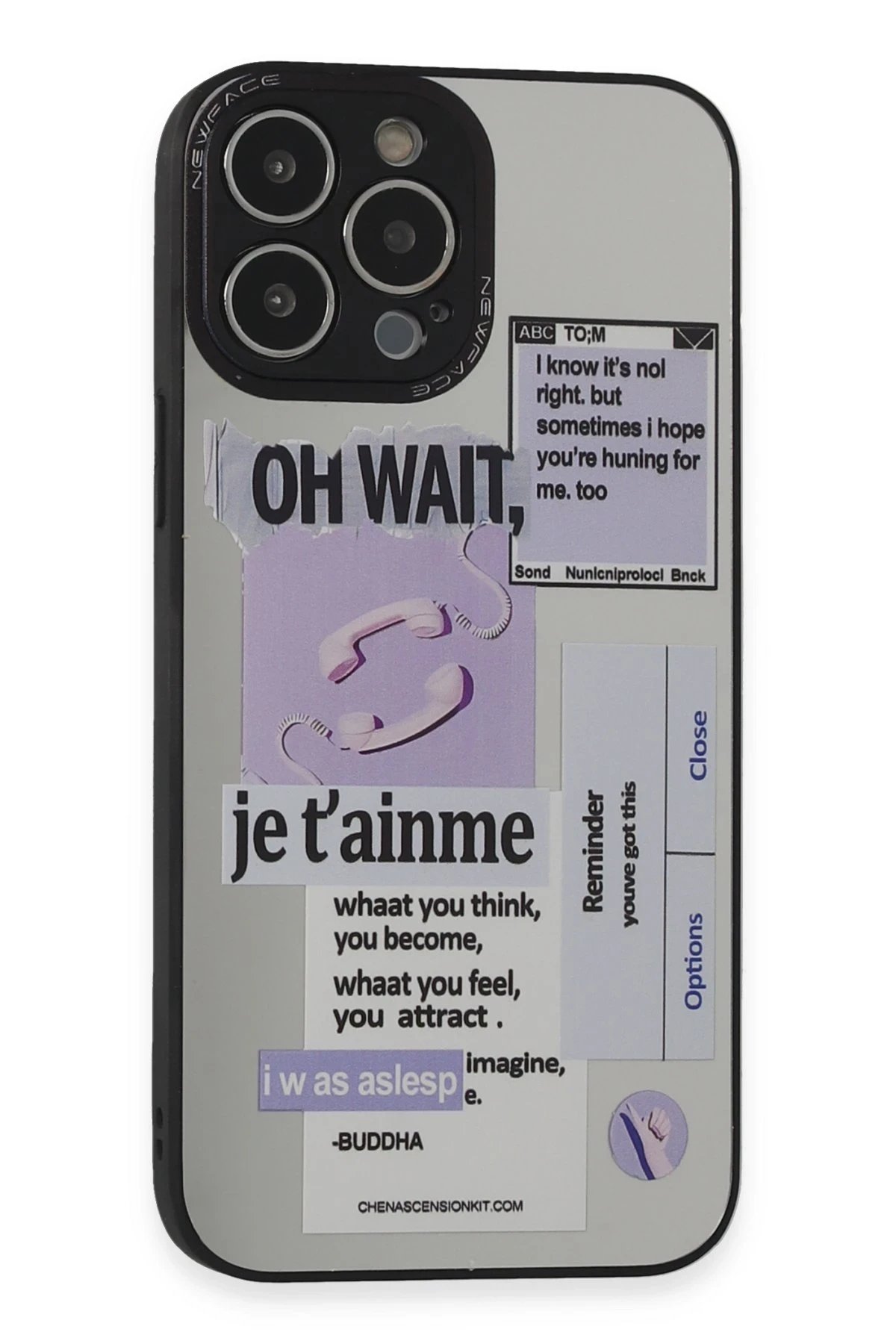 Newface iPhone 13 Pro Kılıf Mirror Desenli Kapak - Mirror - 4