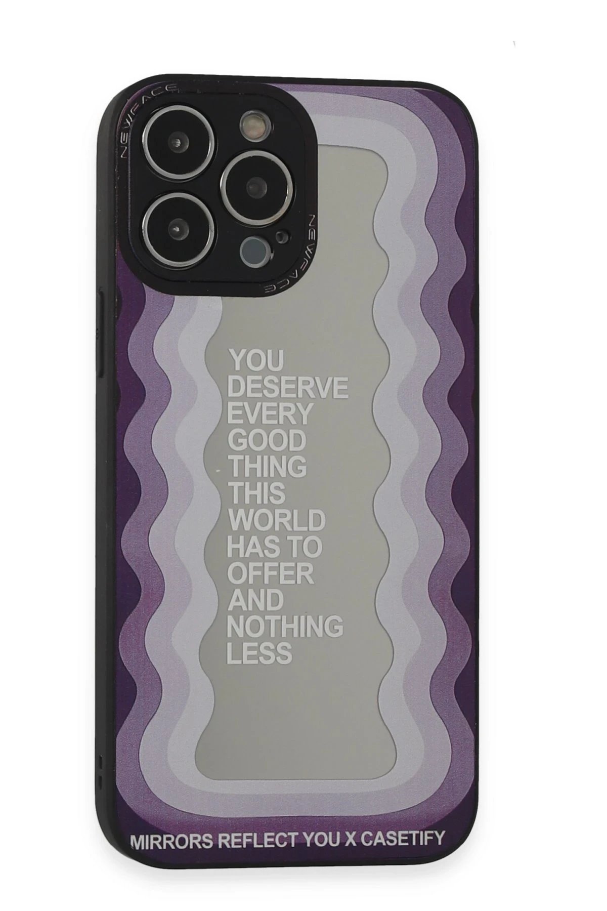 Newface iPhone 13 Pro Max Kılıf Mirror Desenli Kapak - Mirror - 5