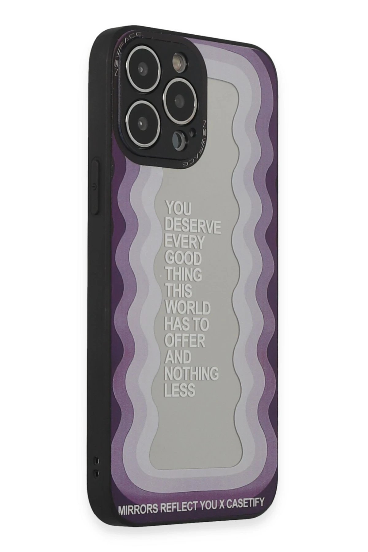 Newface iPhone 13 Pro Max Kılıf Mirror Desenli Kapak - Mirror - 5