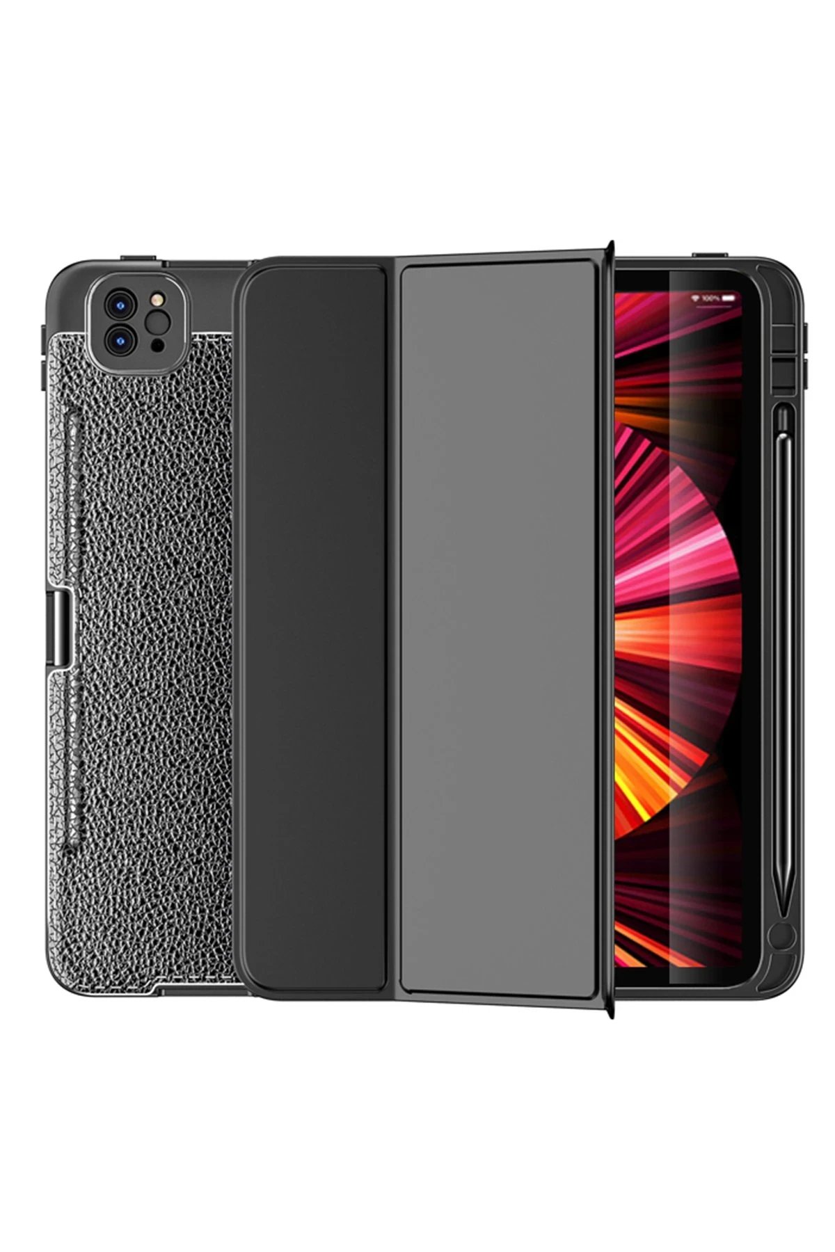 Newface iPad Pro 11 (2020) Kılıf Tablet Focus Silikon - Siyah