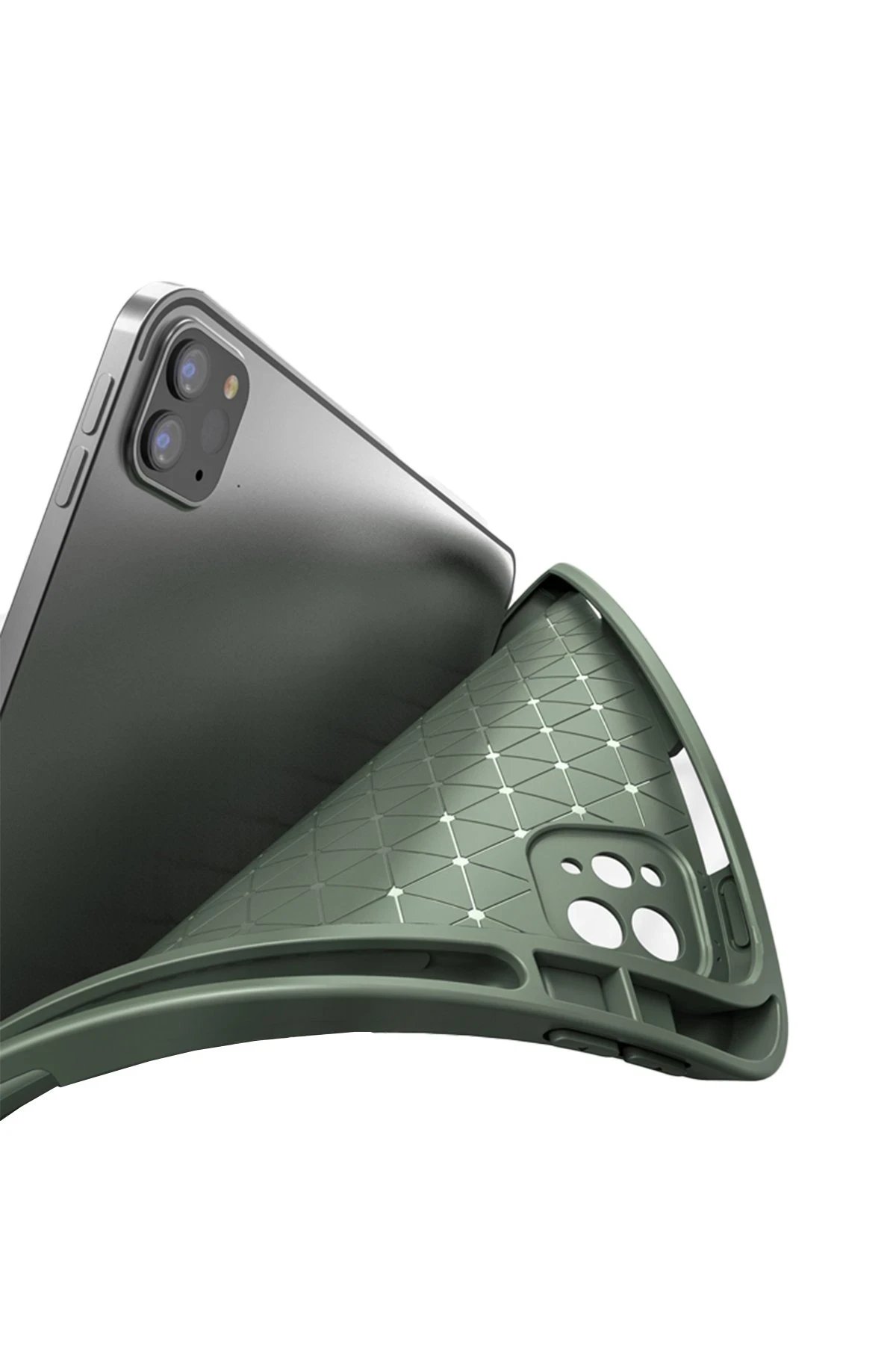 Newface iPad Pro 11 (2020) Kılıf Tablet Focus Silikon - Yeşil