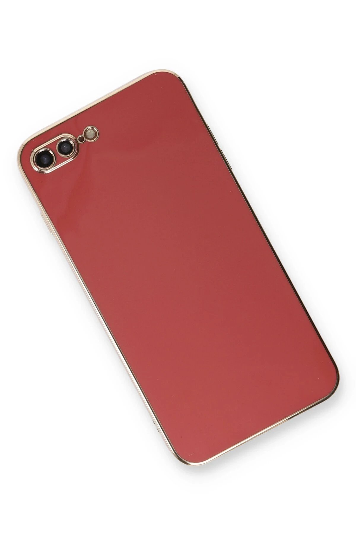 Newface iPhone 7 Plus Kılıf Volet Silikon - Kırmızı