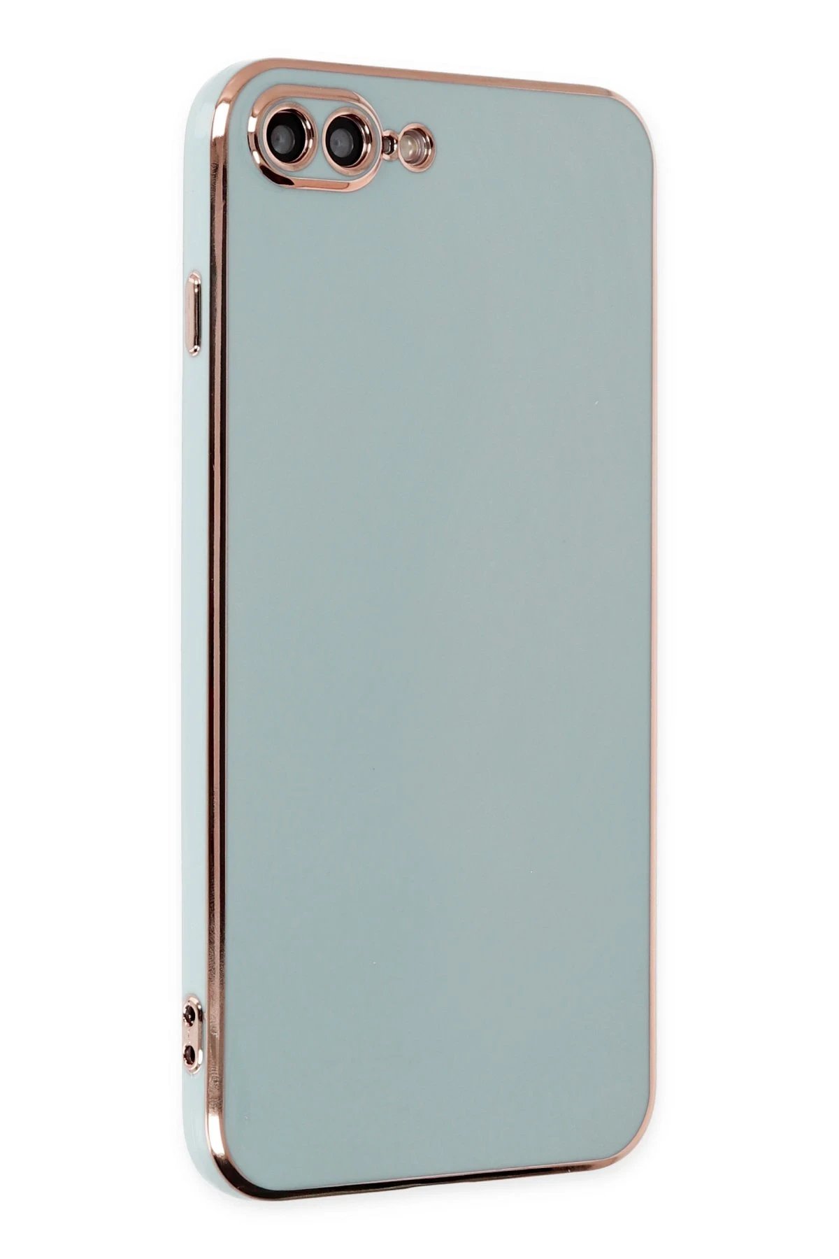 Newface iPhone 7 Plus Kılıf Volet Silikon - Açık Yeşil