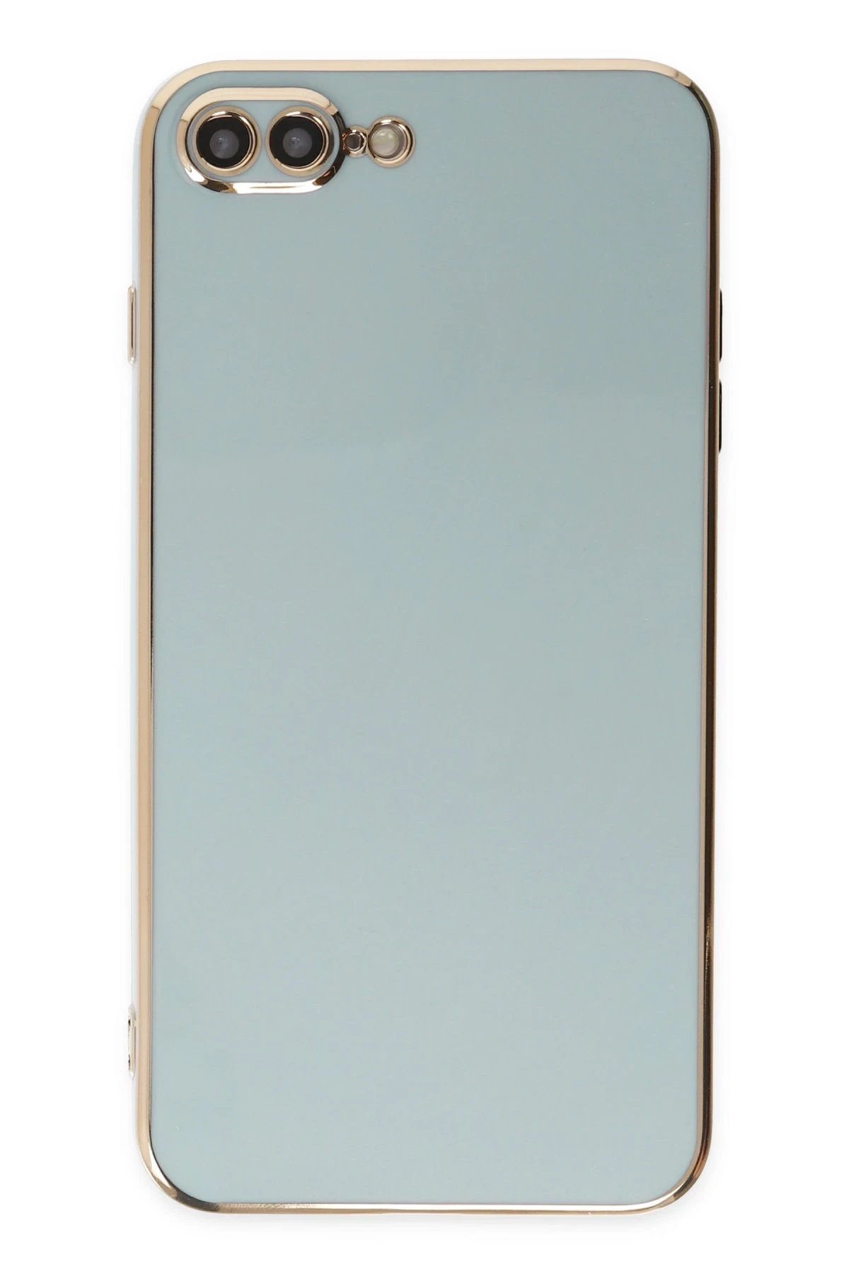 Newface iPhone 7 Plus Kılıf Volet Silikon - Açık Yeşil