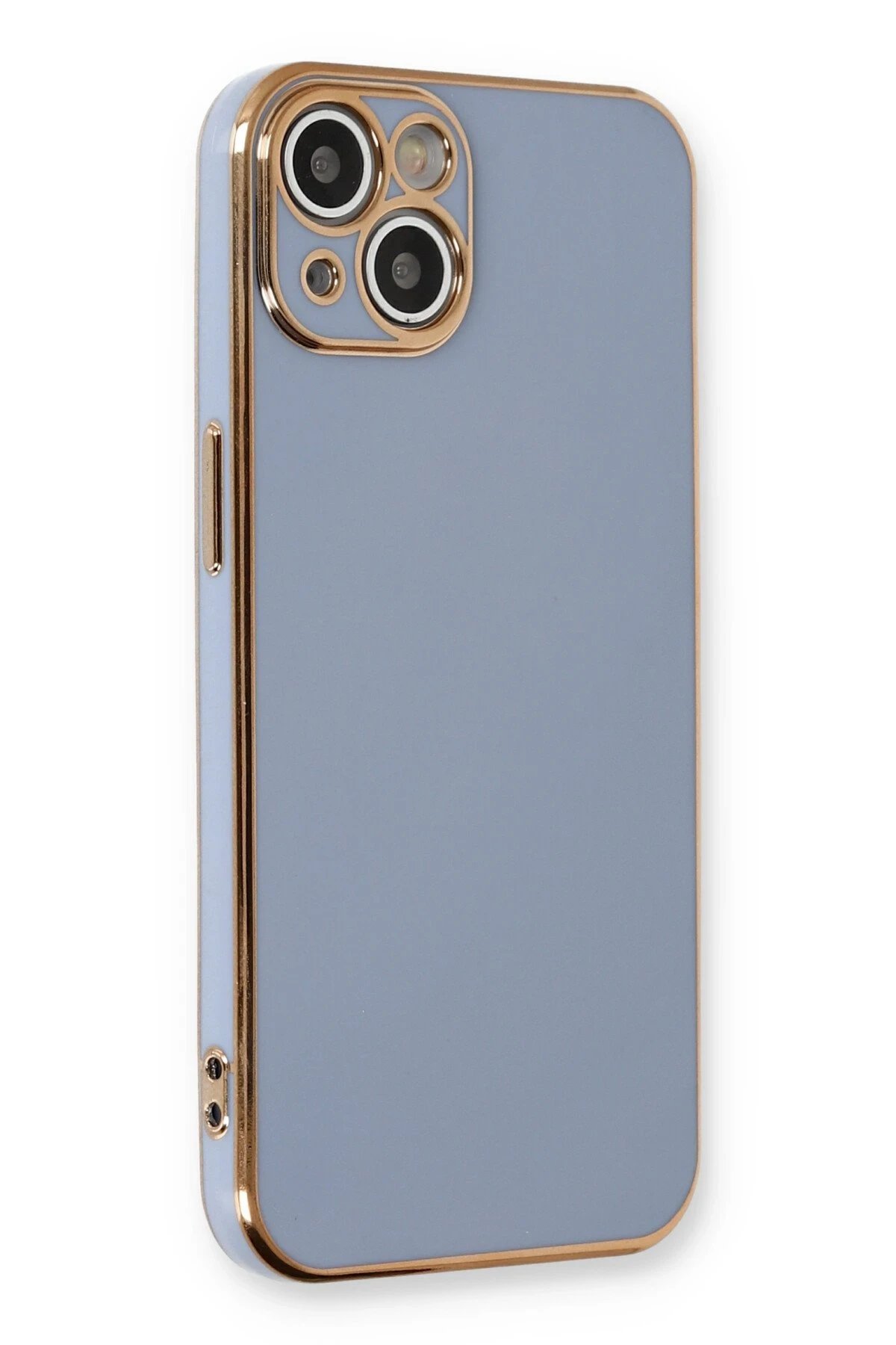 Newface iPhone 13 Kılıf Volet Silikon - Mavi