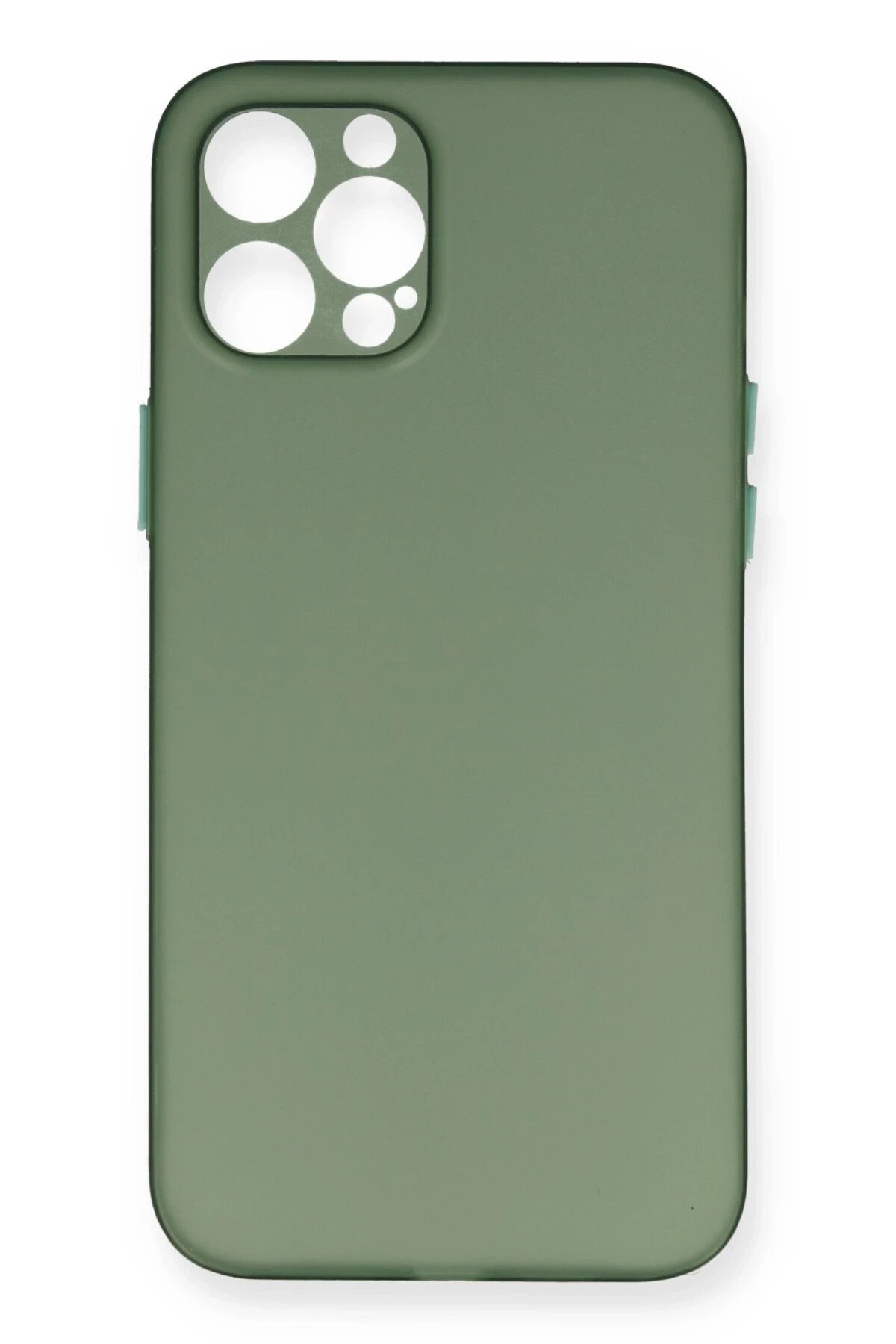 Newface iPhone 12 Pro Max Kılıf PP Ultra İnce Kapak - Yeşil