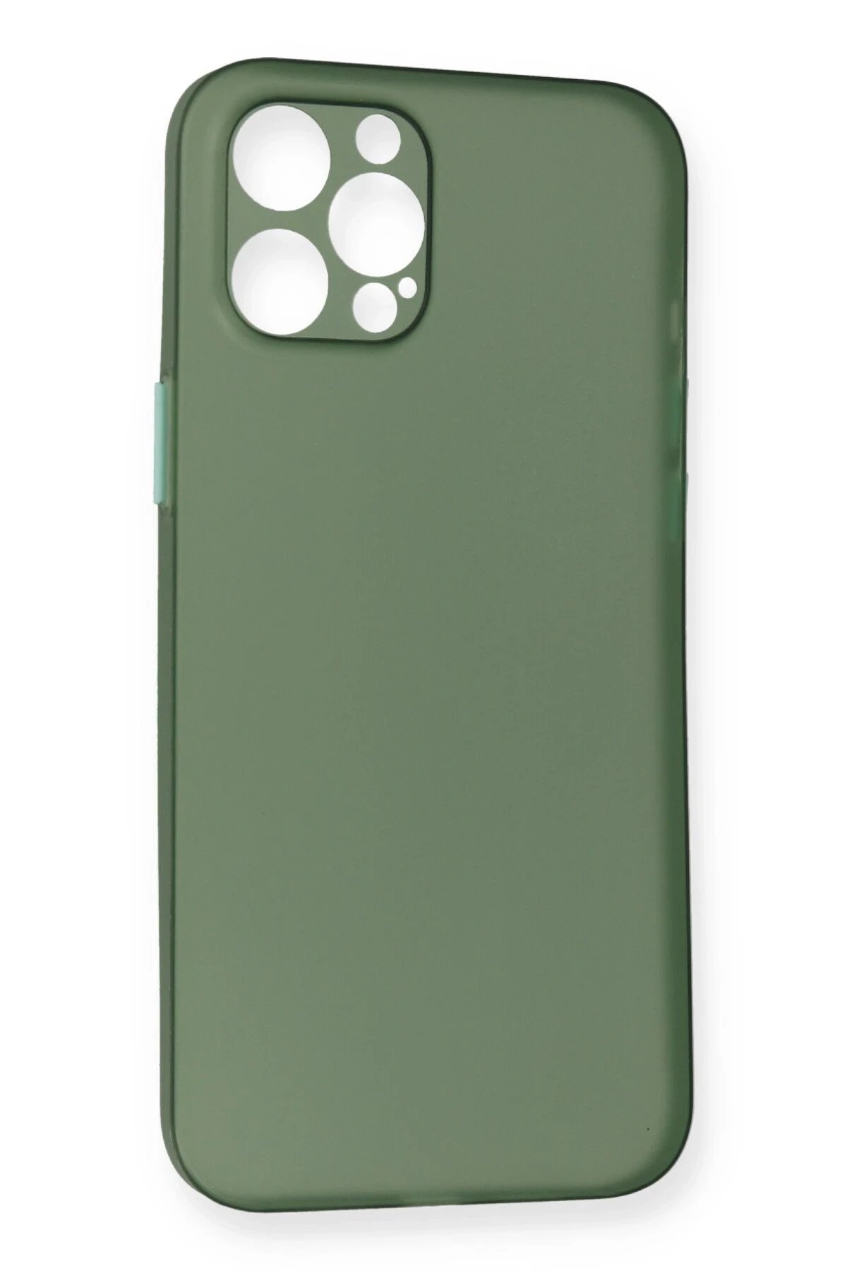 Newface iPhone 12 Pro Max Kılıf PP Ultra İnce Kapak - Yeşil