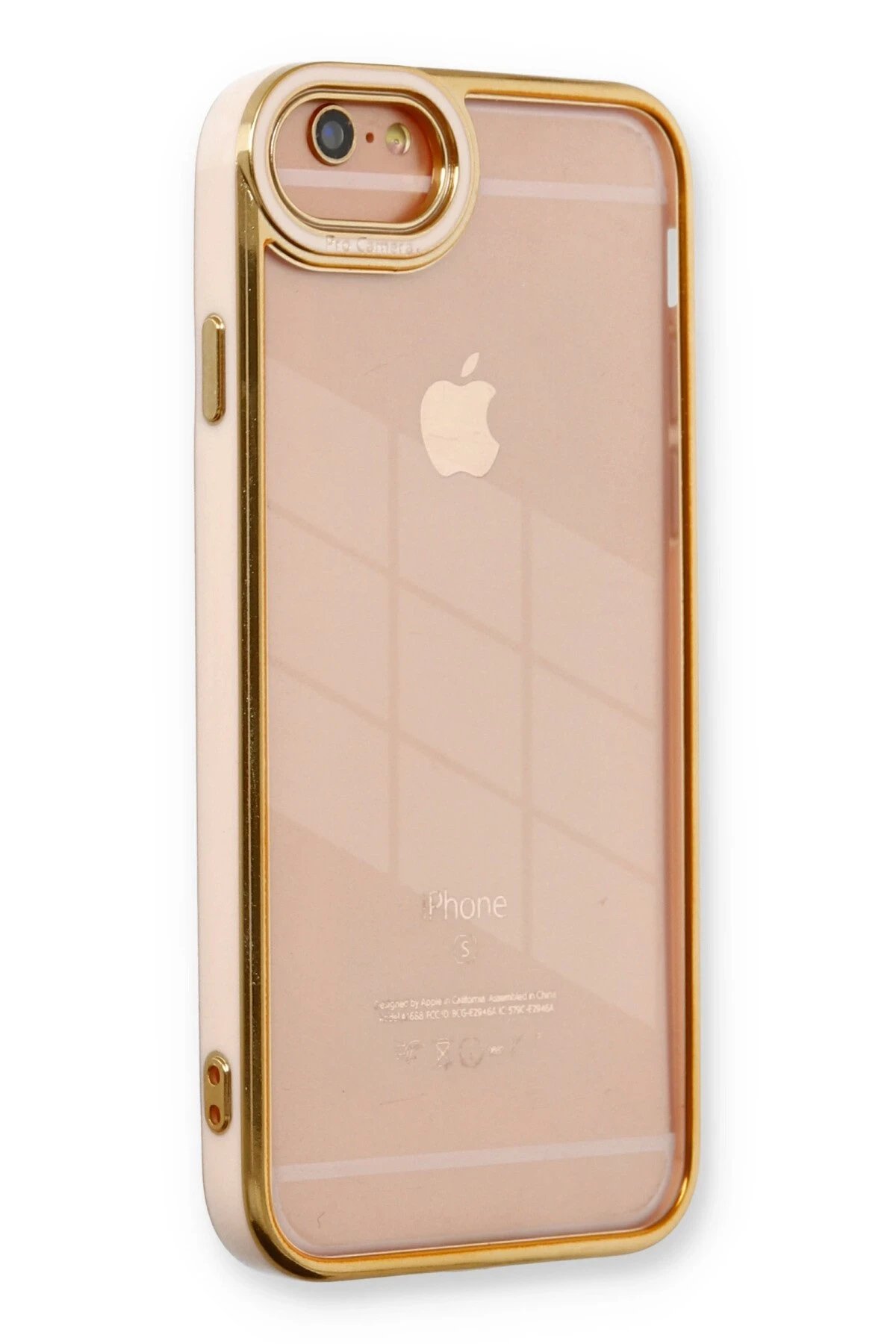 Newface iPhone 6 Kılıf Liva Lens Silikon - Pudra