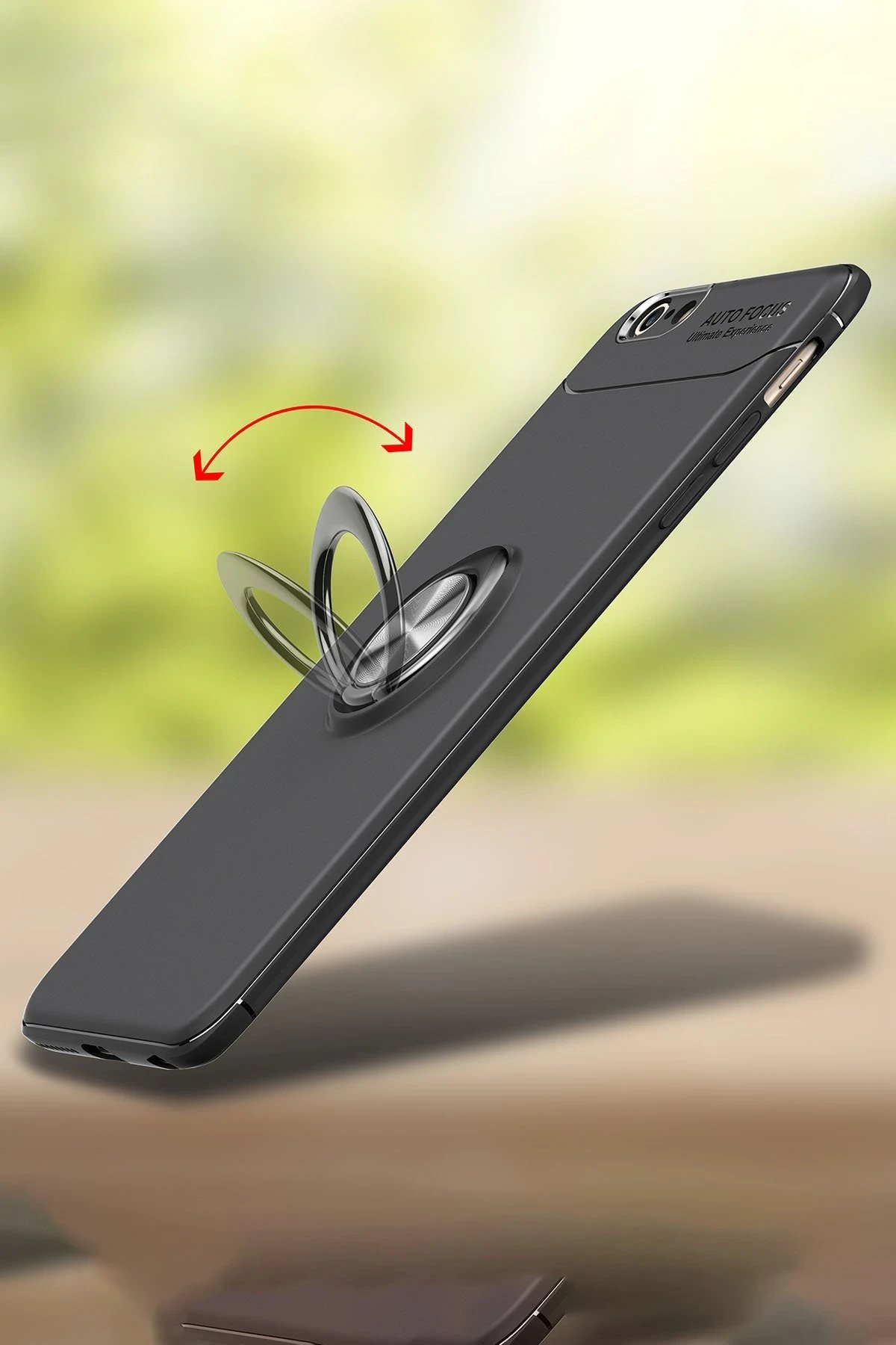 Newface iPhone 6 Kılıf Range Yüzüklü Silikon - Kırmızı