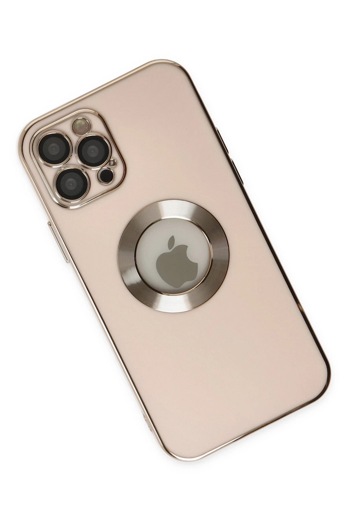 Newface iPhone 12 Pro Max Kılıf Store Silikon - Pembe