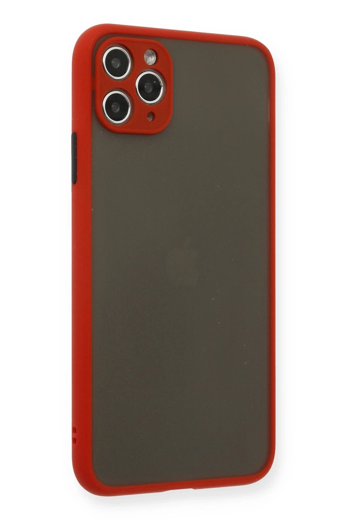 Newface iPhone 11 Pro Max Kılıf Montreal Silikon Kapak - Kırmızı