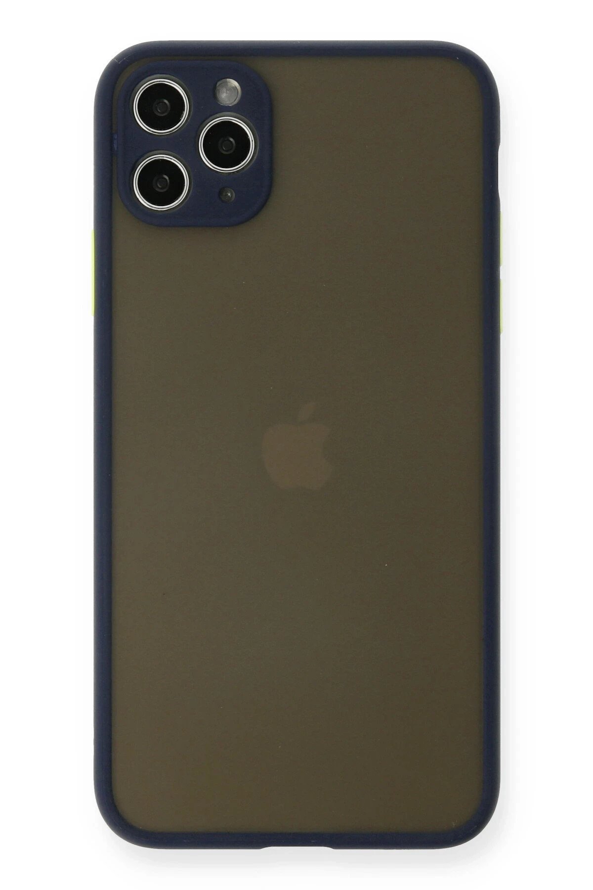 Newface iPhone 11 Pro Max Kılıf Montreal Silikon Kapak - Lacivert