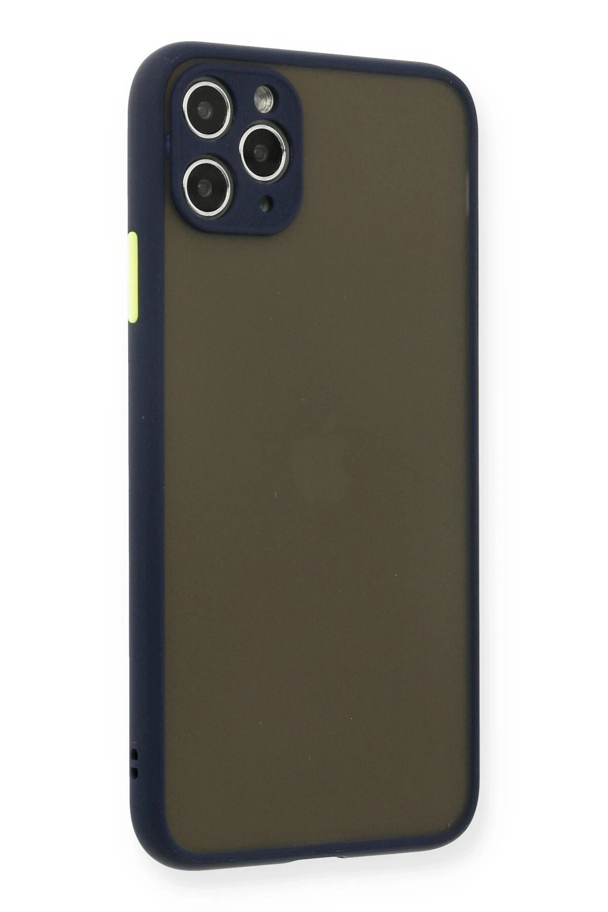 Newface iPhone 11 Pro Max Kılıf Montreal Silikon Kapak - Lacivert