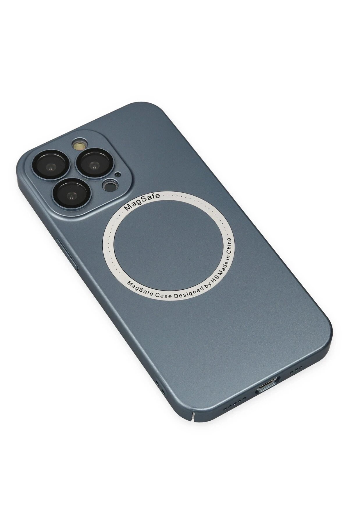 Newface iPhone 13 Pro Kılıf Jack Magneticsafe Lens Silikon - Sierra Blue