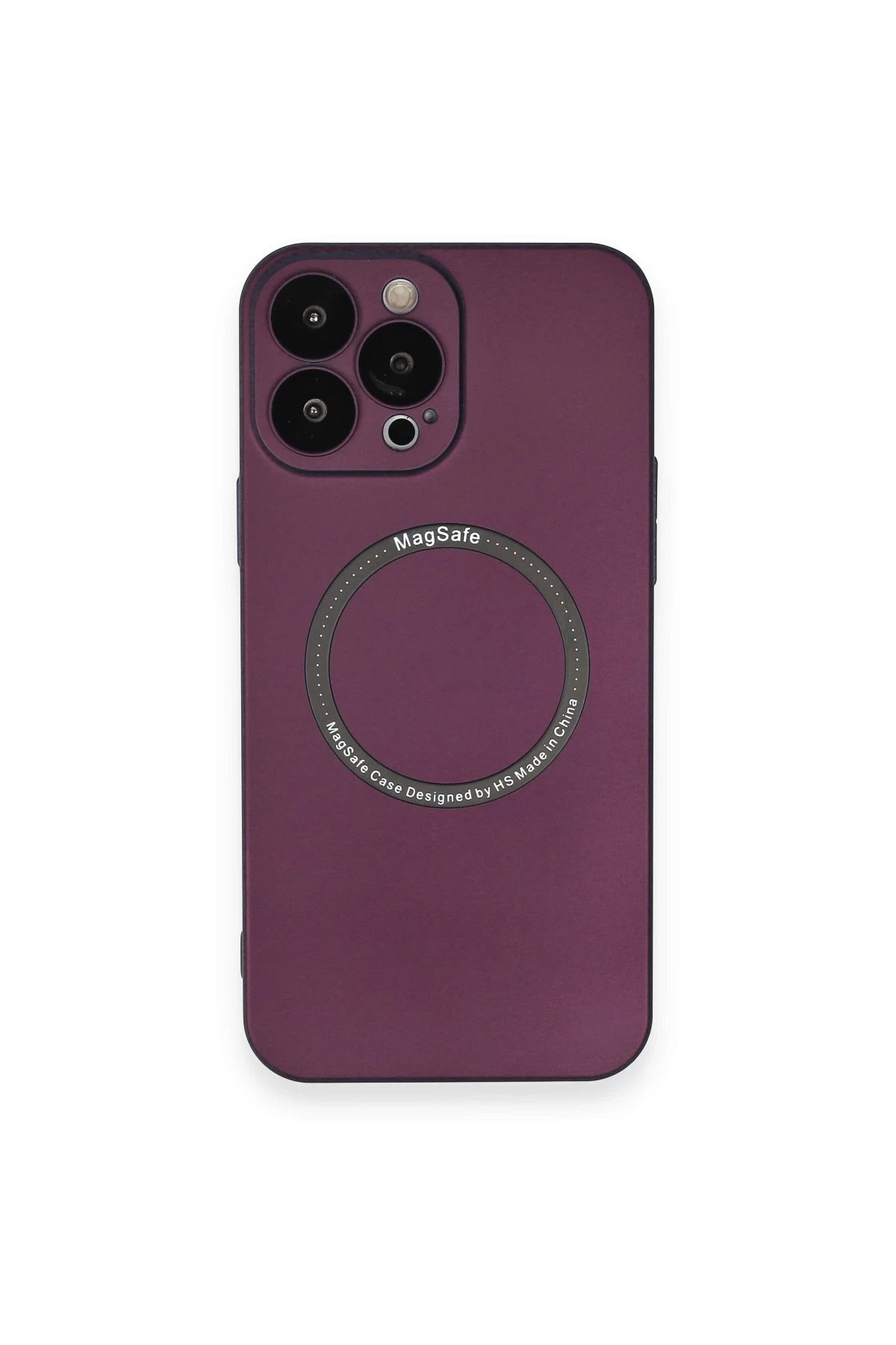Newface iPhone 13 Pro Kılıf Jack Magneticsafe Lens Silikon - Mürdüm