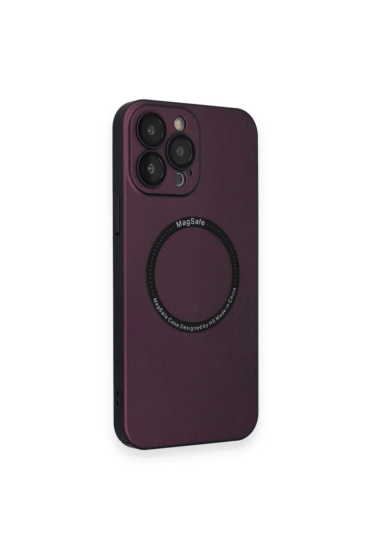 Newface iPhone 13 Pro Max Kılıf Jack Magneticsafe Lens Silikon - Mürdüm