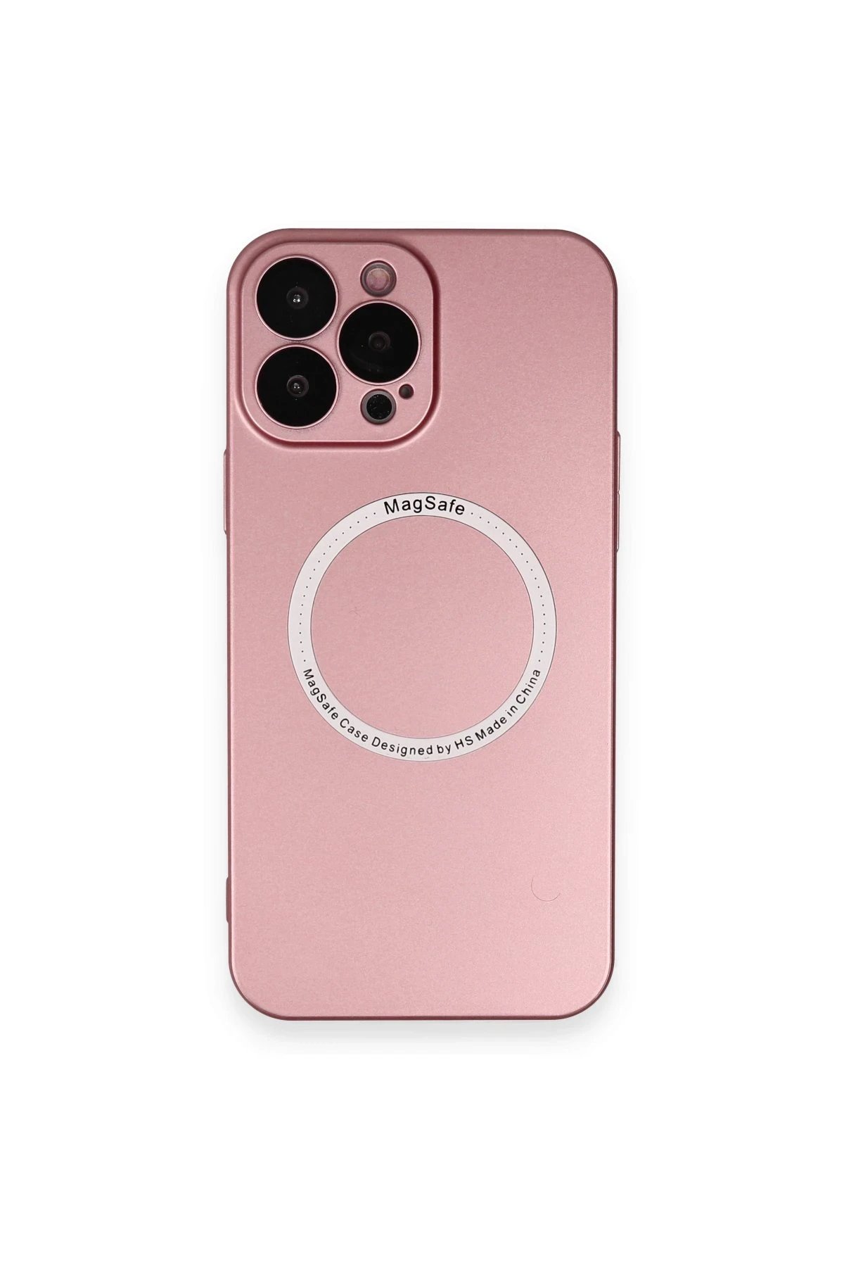 Newface iPhone 13 Pro Max Kılıf Jack Magneticsafe Lens Silikon - Rose Gold