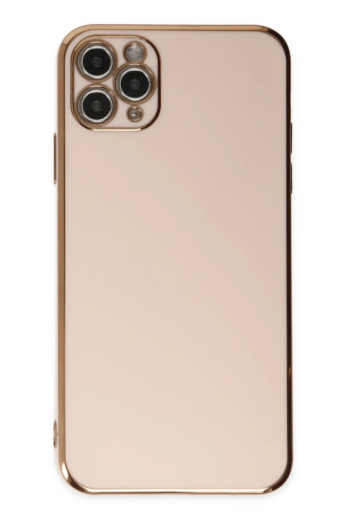 Newface iPhone 11 Pro Max Kılıf Volet Silikon - Pembe