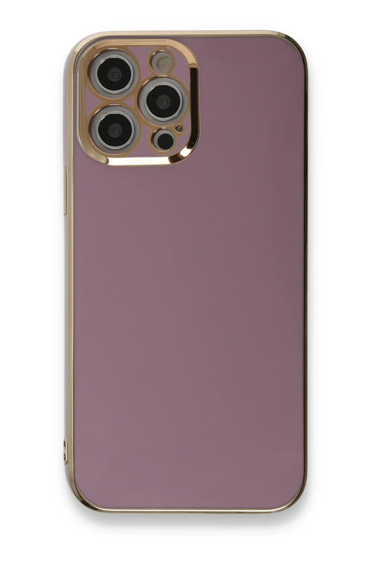 Newface iPhone 12 Pro Max Kılıf Volet Silikon - Mor