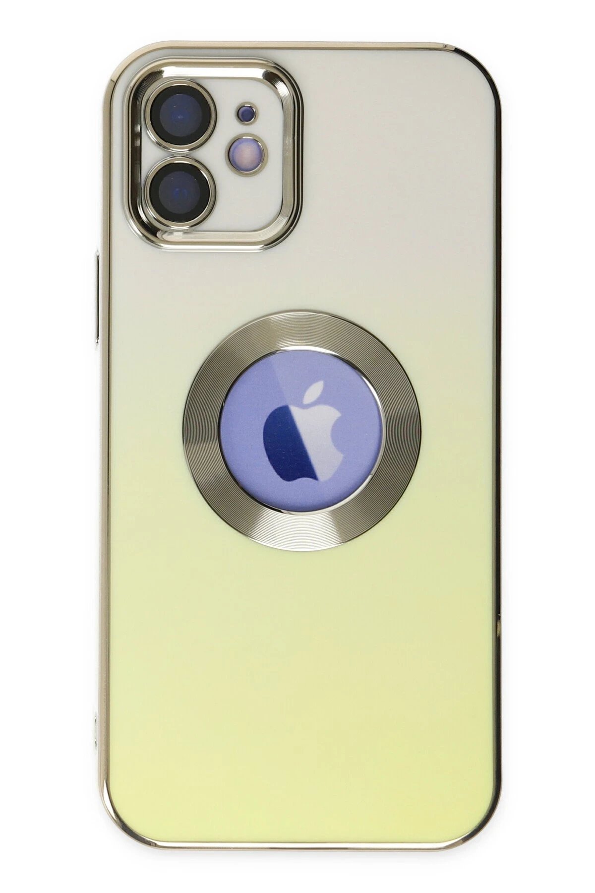 Newface iPhone 12 Kılıf Best Silikon - Sarı