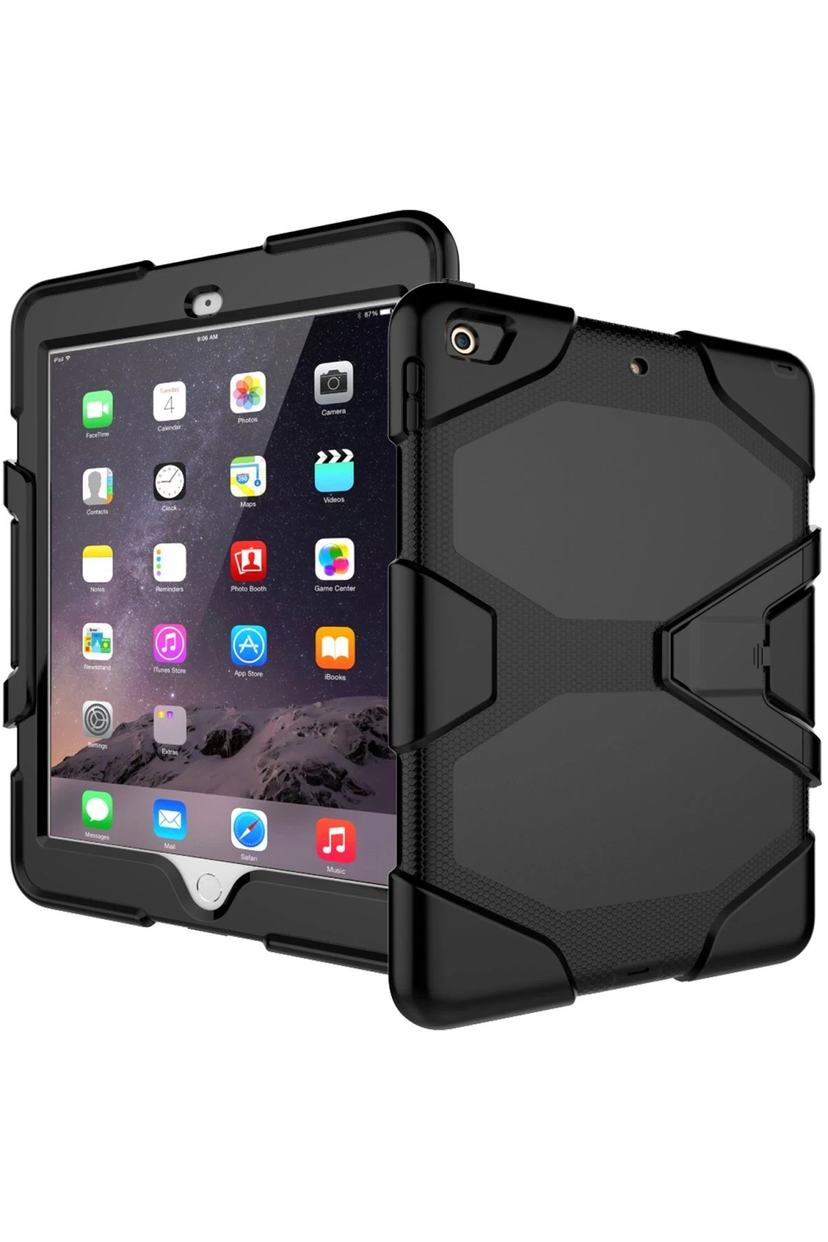 Newface iPad 5 Air 9.7 Kılıf Griffin Tablet Kapak - Siyah