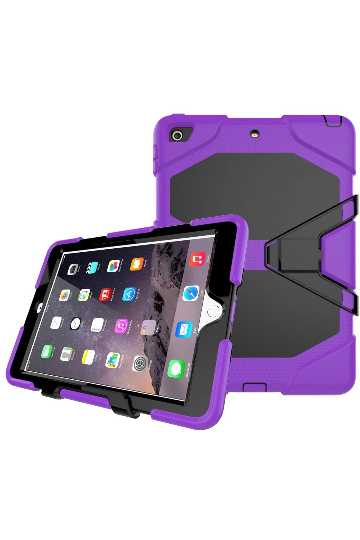 Newface iPad 5 Air 9.7 Kılıf Griffin Tablet Kapak - Mor