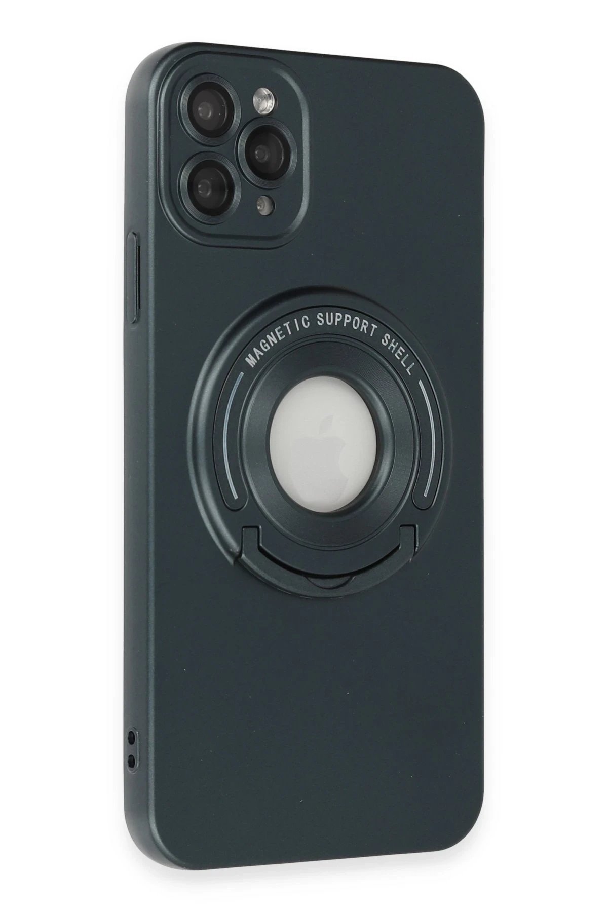 Newface iPhone 12 Pro Kılıf Lukka Magneticsafe Kapak - Koyu Yeşil