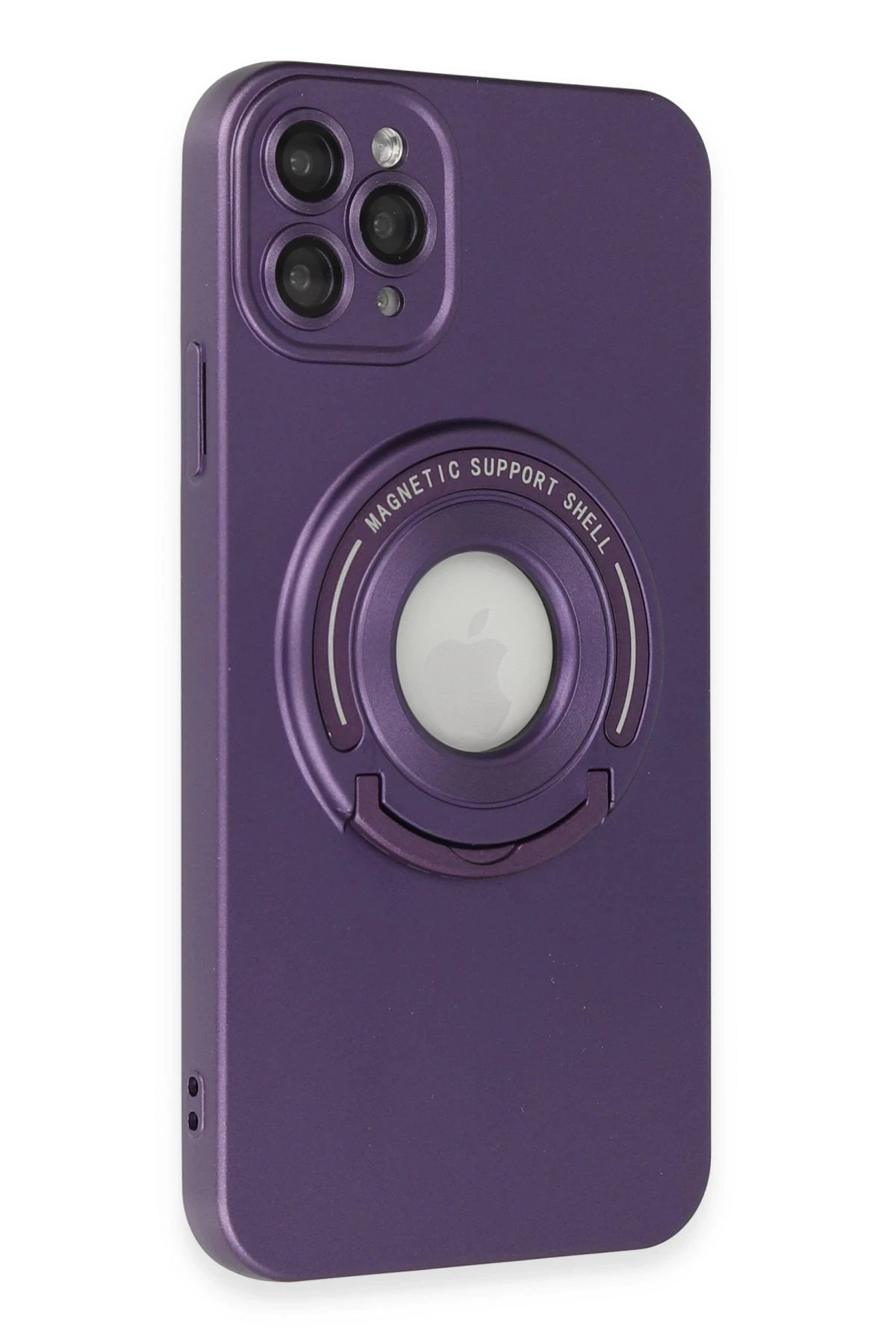 Newface iPhone 12 Pro Max Kılıf Lukka Magneticsafe Kapak - Derin Mor