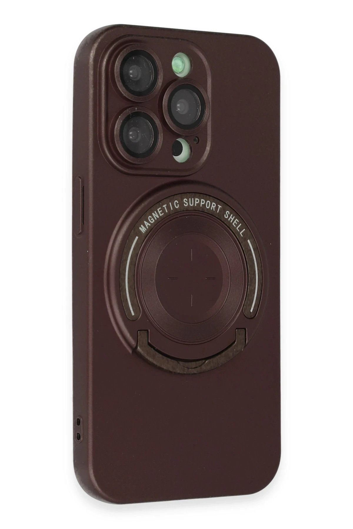 Newface iPhone 14 Pro Kılıf Lukka Magneticsafe Kapak - Kahverengi