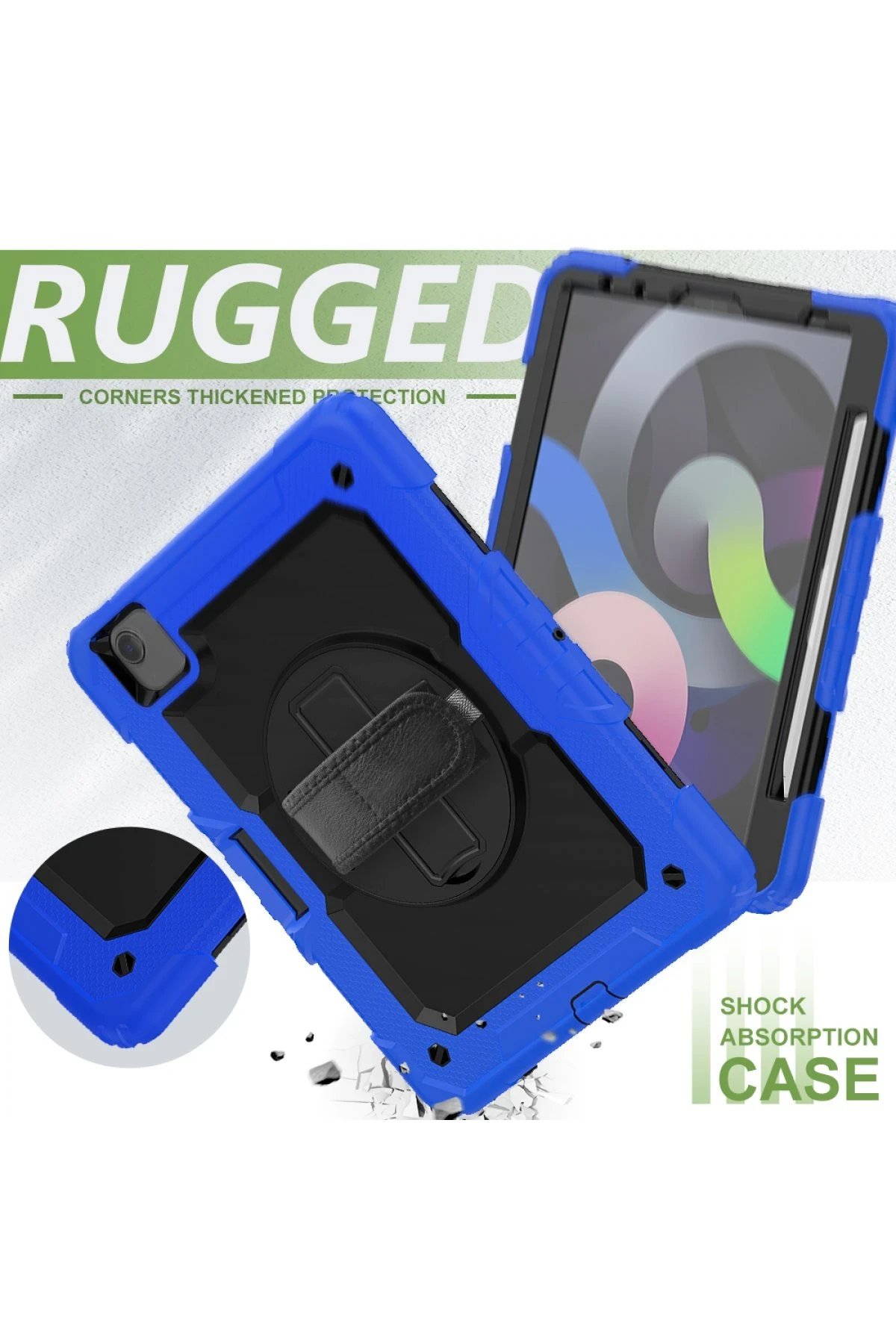 Newface iPad Pro 11 (2020) Kılıf Pars Tablet Kapak - Mavi