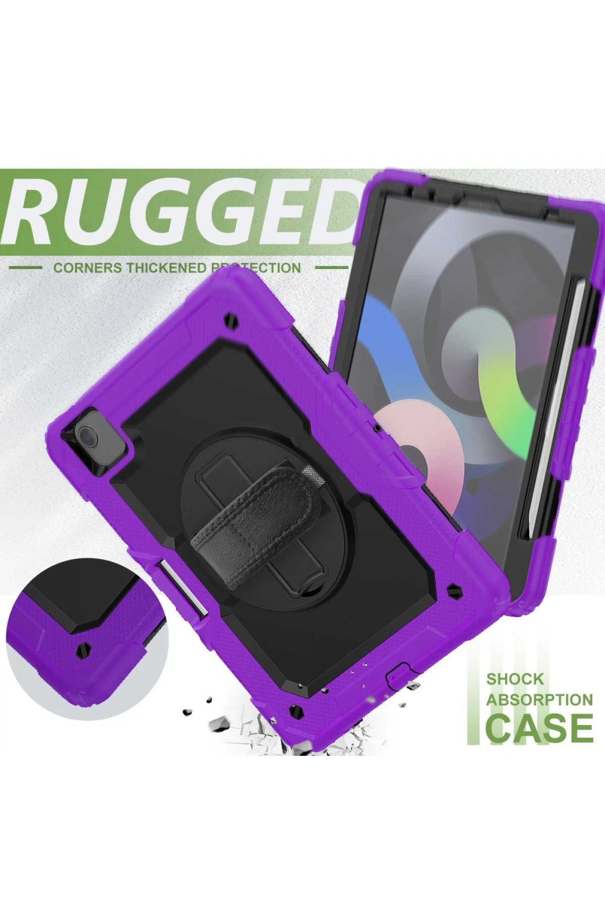 Newface iPad Pro 11 (2020) Kılıf Pars Tablet Kapak - Mor