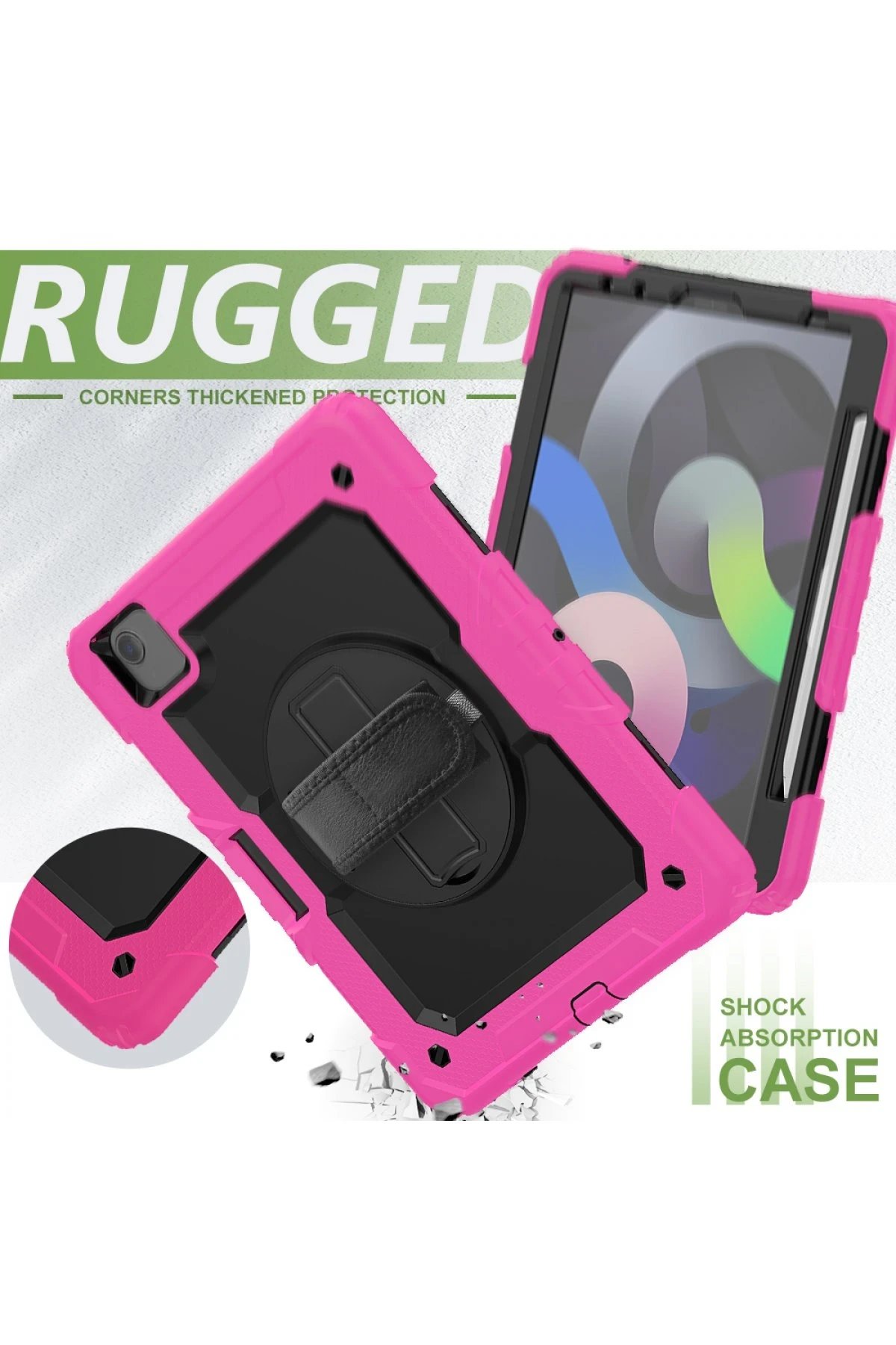 Newface iPad Pro 11 (2020) Kılıf Pars Tablet Kapak - Pembe