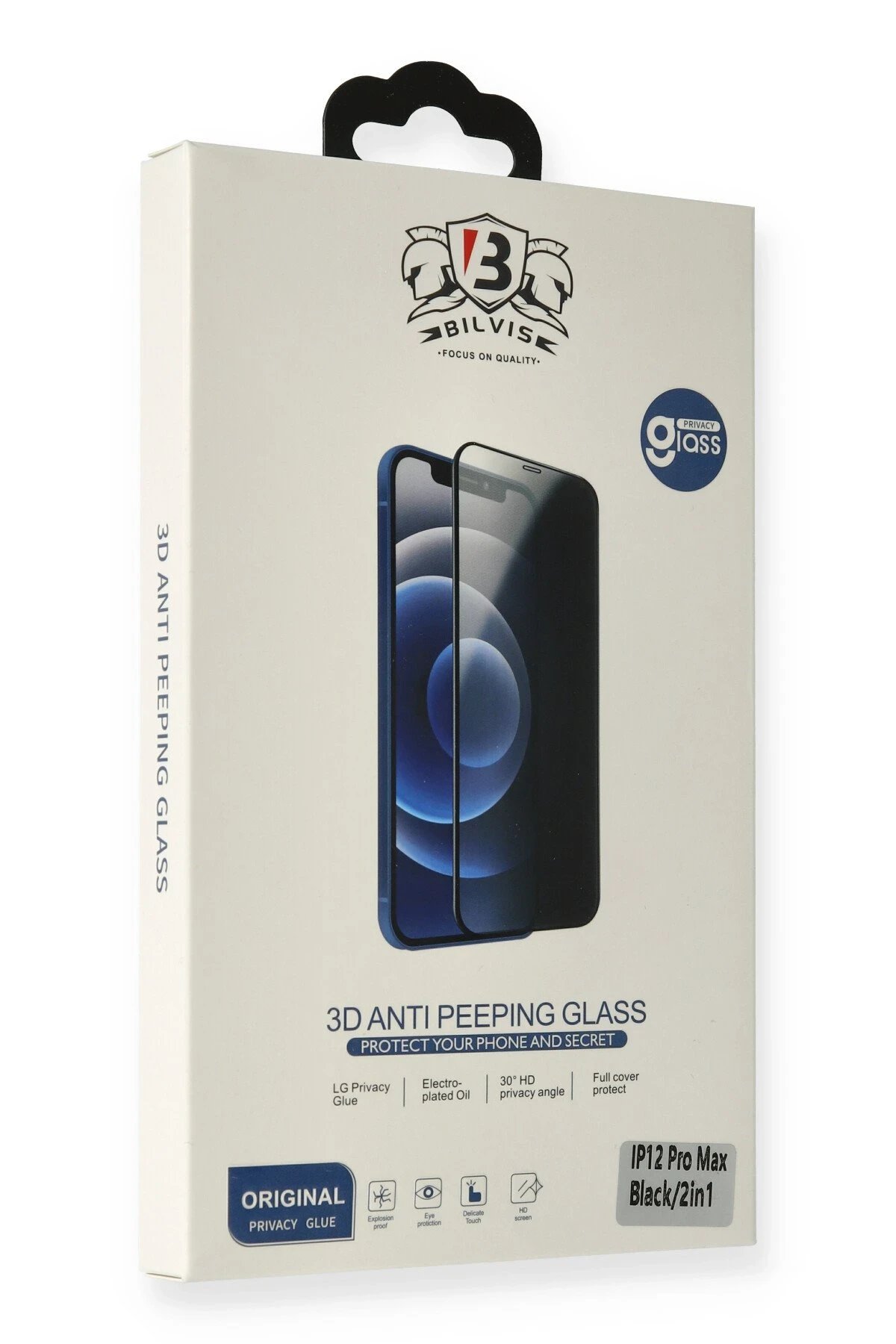 Newface iPhone 7 Bilvis Hayalet Cam Ekran Koruyucu - Beyaz