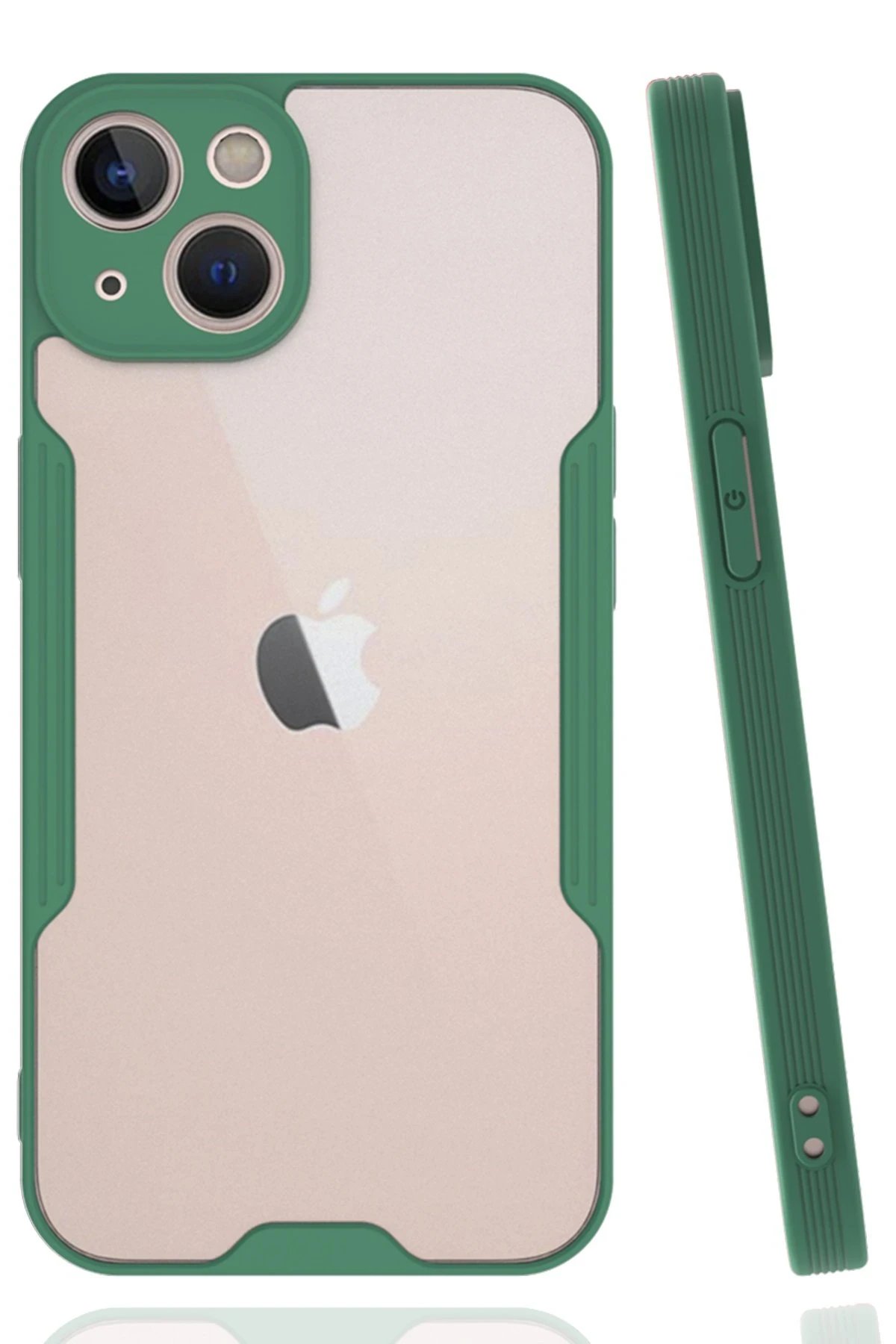 Newface iPhone 14 Plus Kılıf Platin Silikon - Yeşil