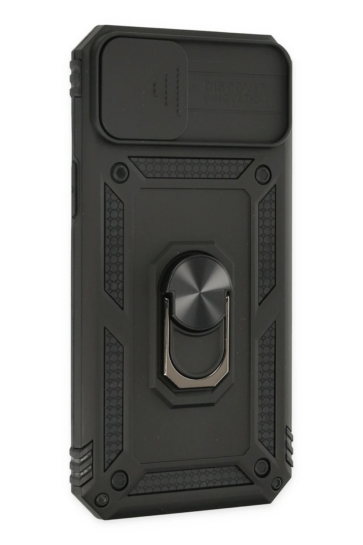 Newface iPhone 14 Plus Kılıf Pars Lens Yüzüklü Silikon - Siyah