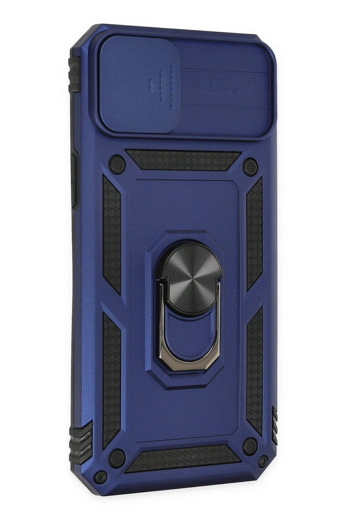 Newface iPhone 14 Plus Kılıf Pars Lens Yüzüklü Silikon - Lacivert